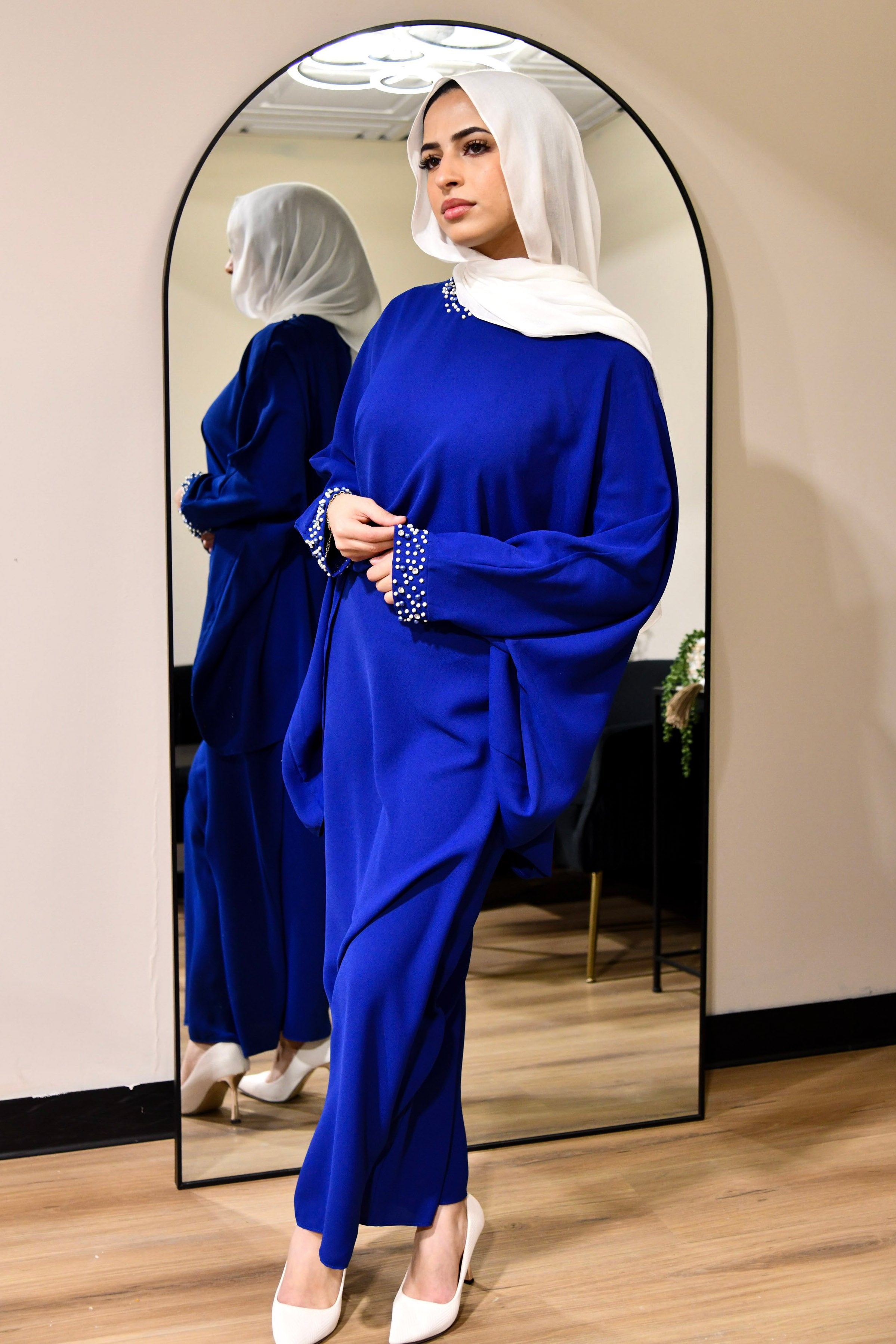 Pearl 2 Piece Skirt Set - Blue