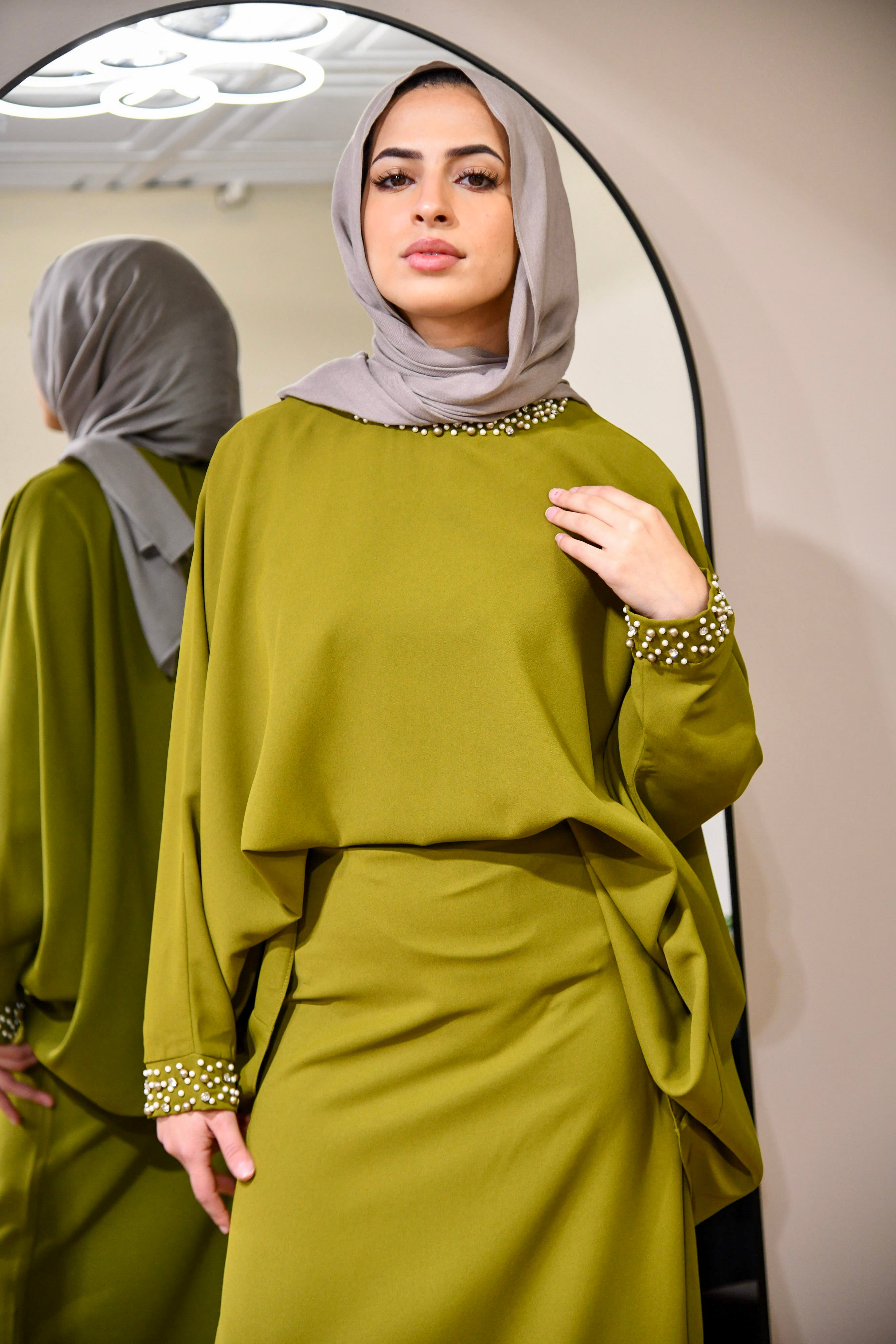 Pearl 2 Piece Skirt Set - Pistachio