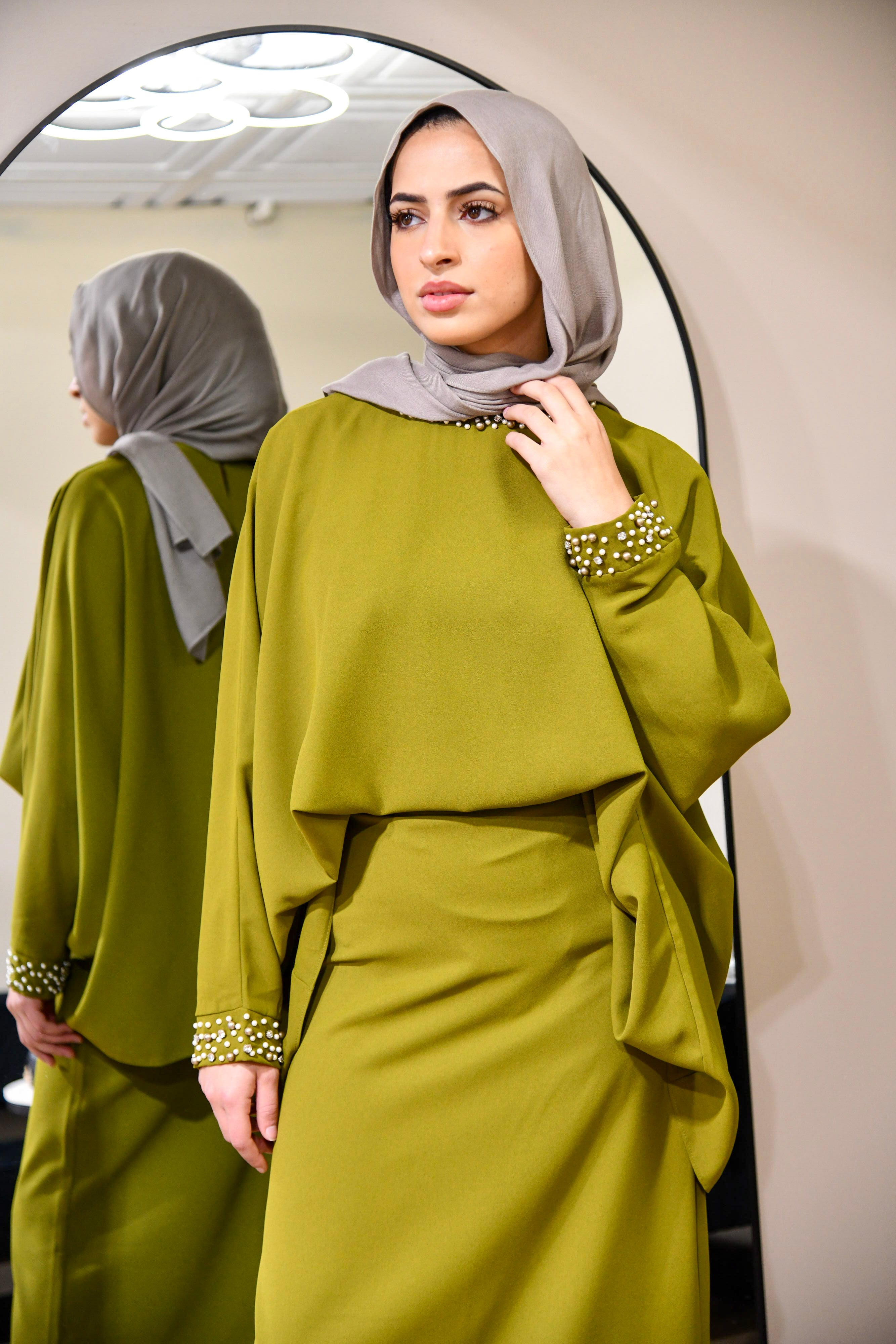 Pearl 2 Piece Skirt Set - Pistachio
