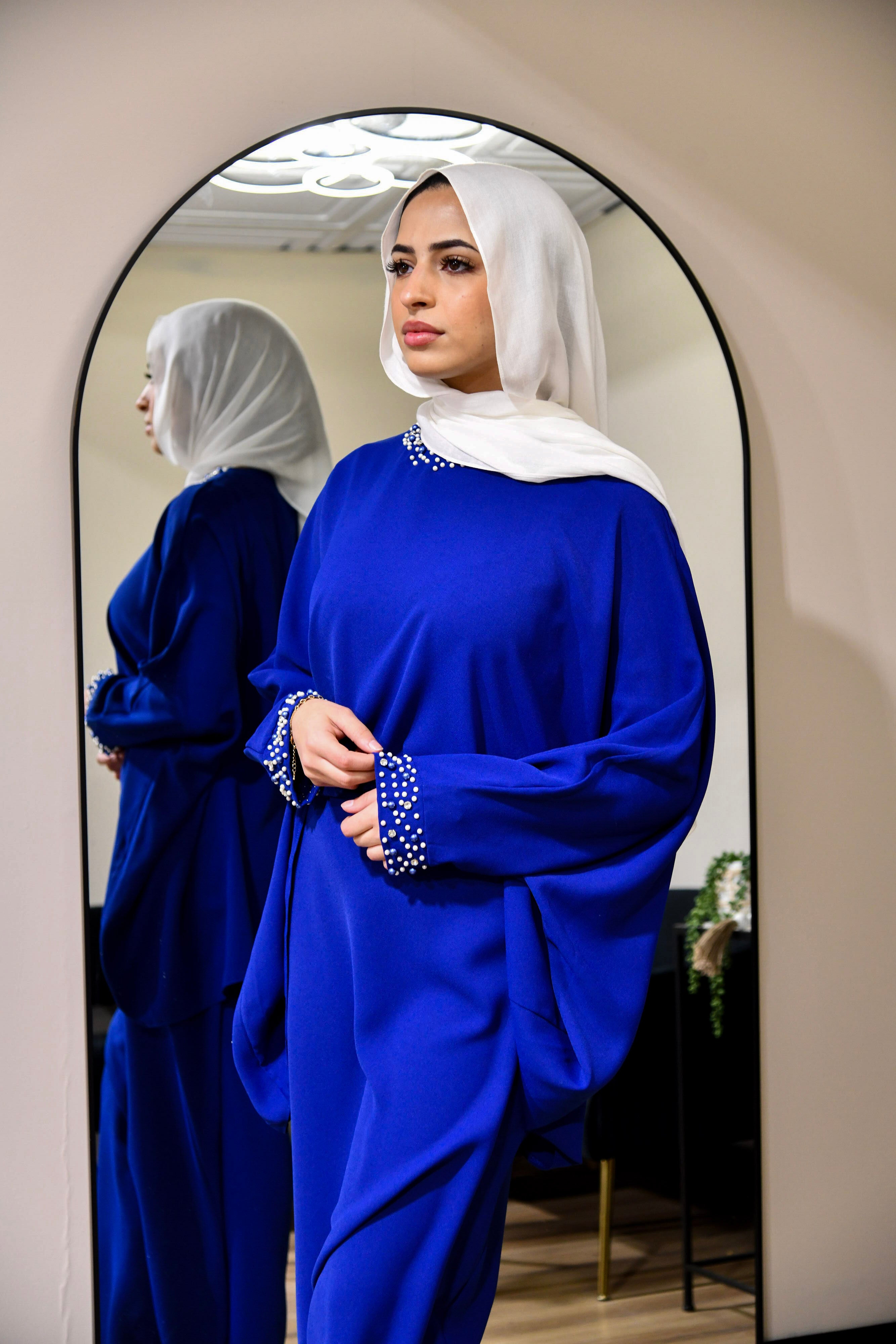 Pearl 2 Piece Skirt Set - Blue