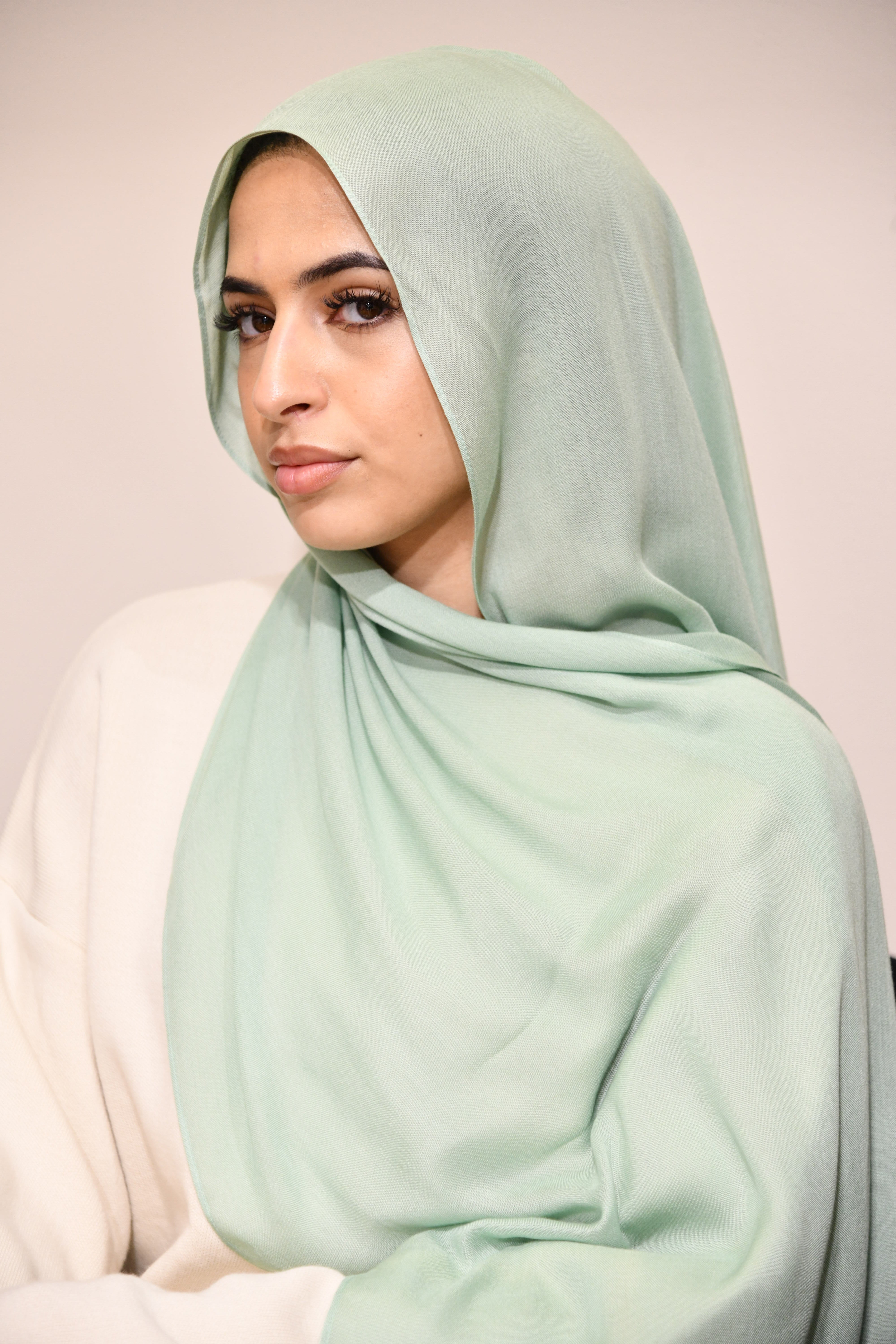 Premium Modal Hijab - Mist Green