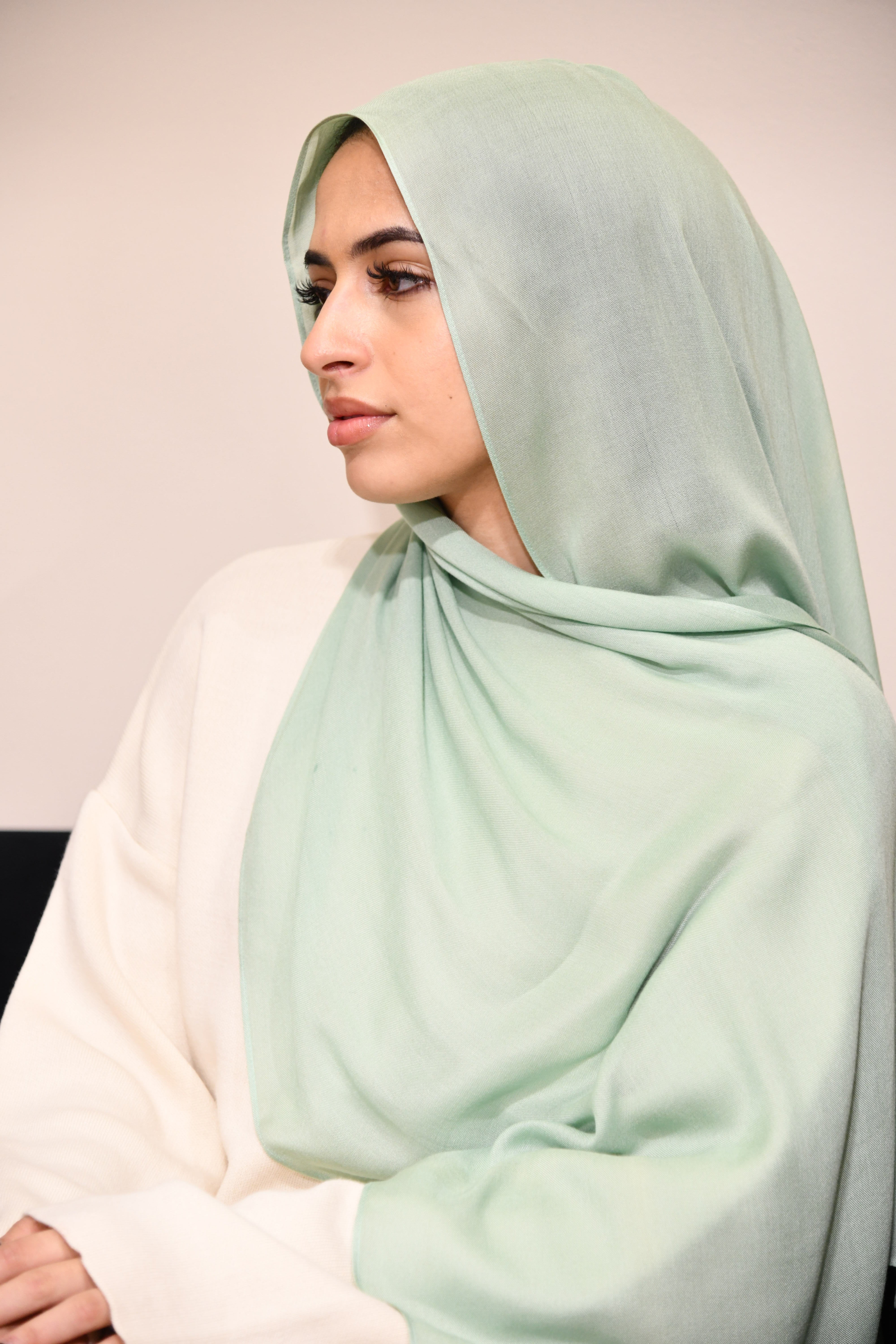 Premium Modal Hijab - Mist Green