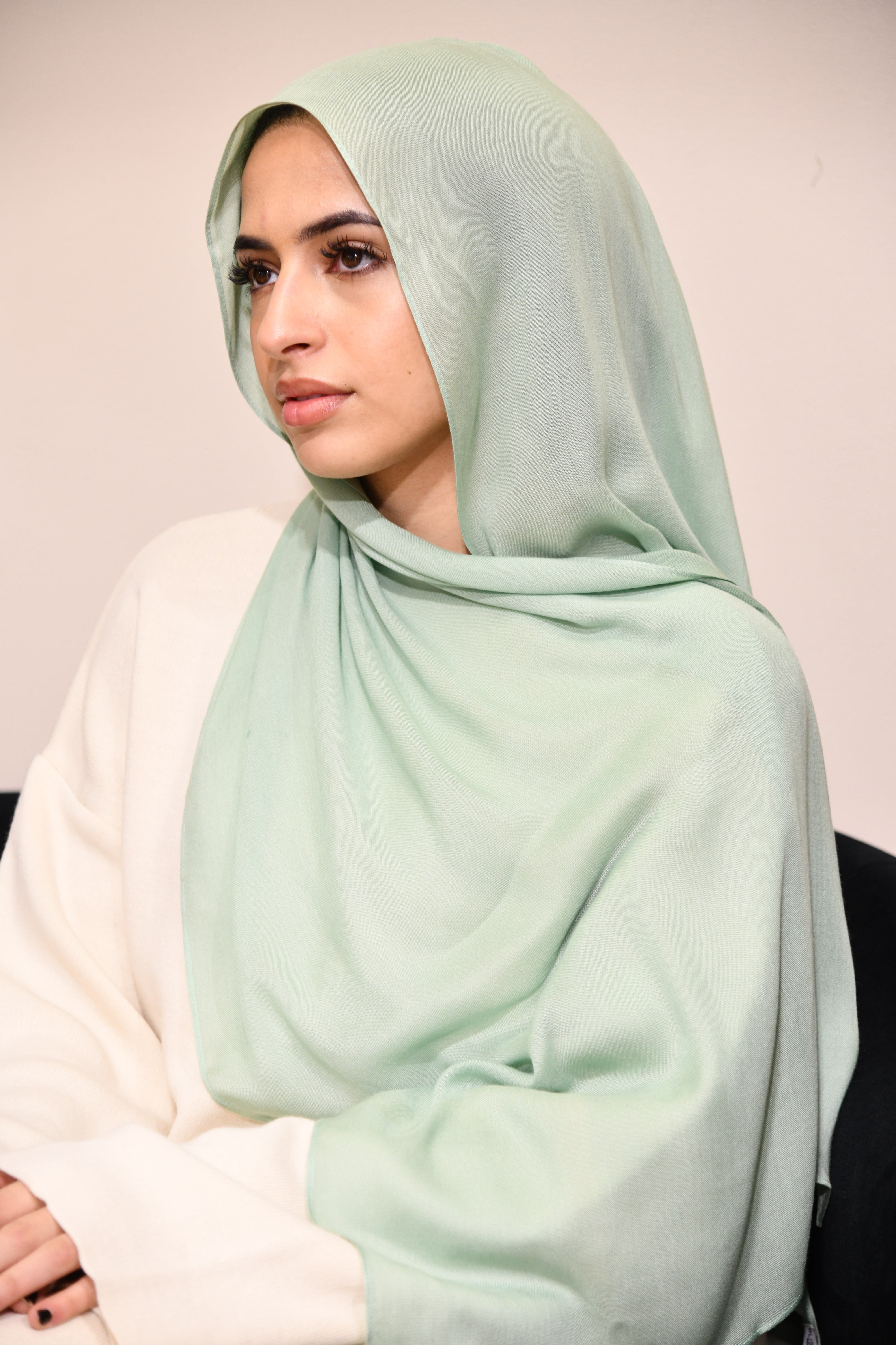 Premium Modal Hijab - Mist Green