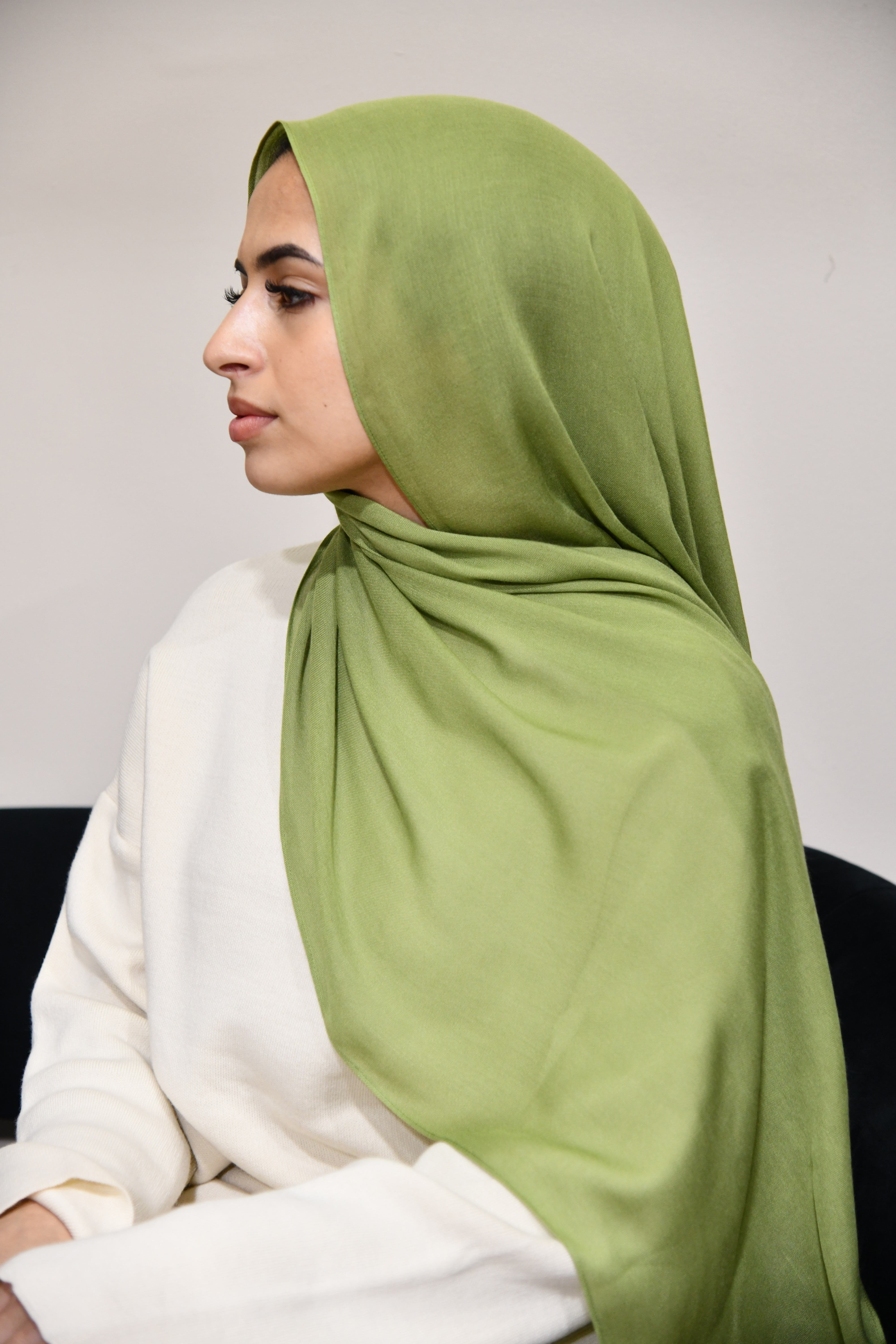 Premium Modal Hijab - Mosstone