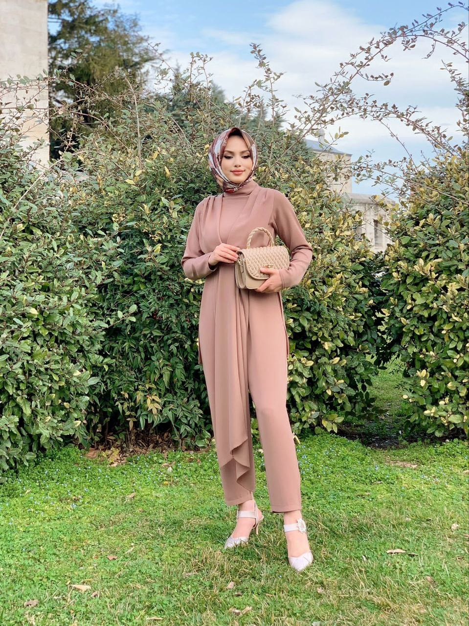 Roha Wrap Jumpsuit - Beige