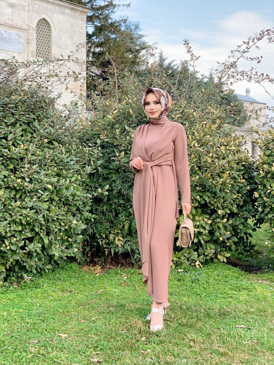 Roha Wrap Jumpsuit - Beige