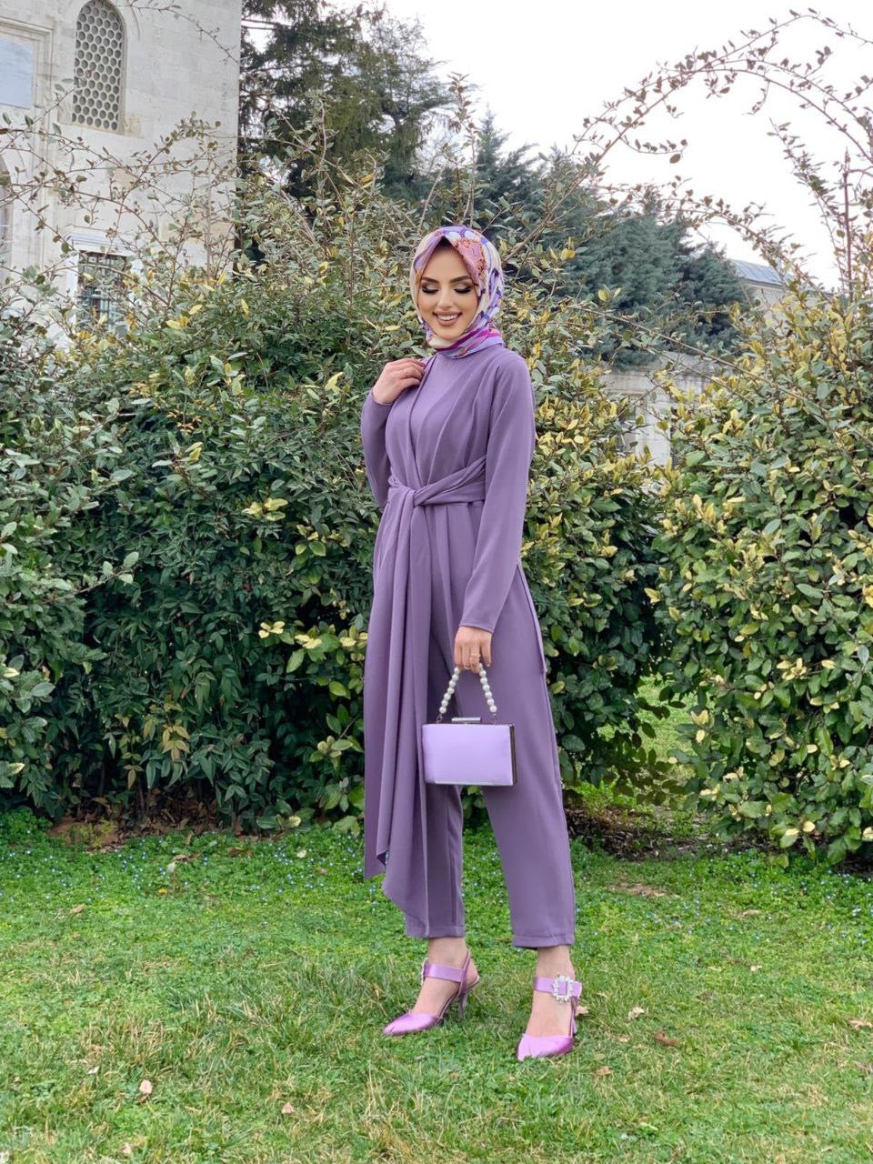 Roha Wrap Jumpsuit - Lilac