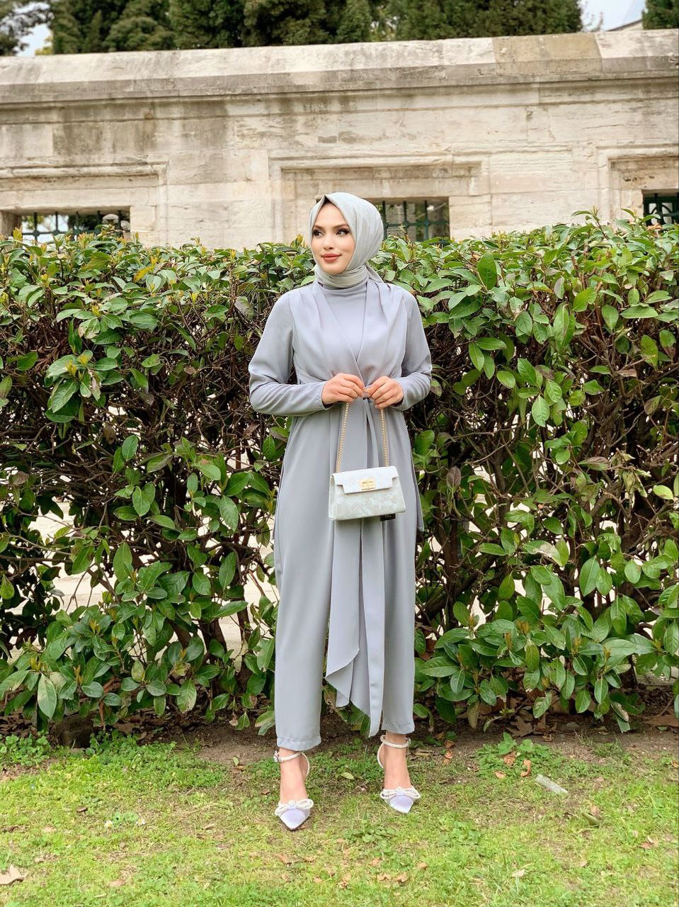 Roha Wrap Jumpsuit - Grey