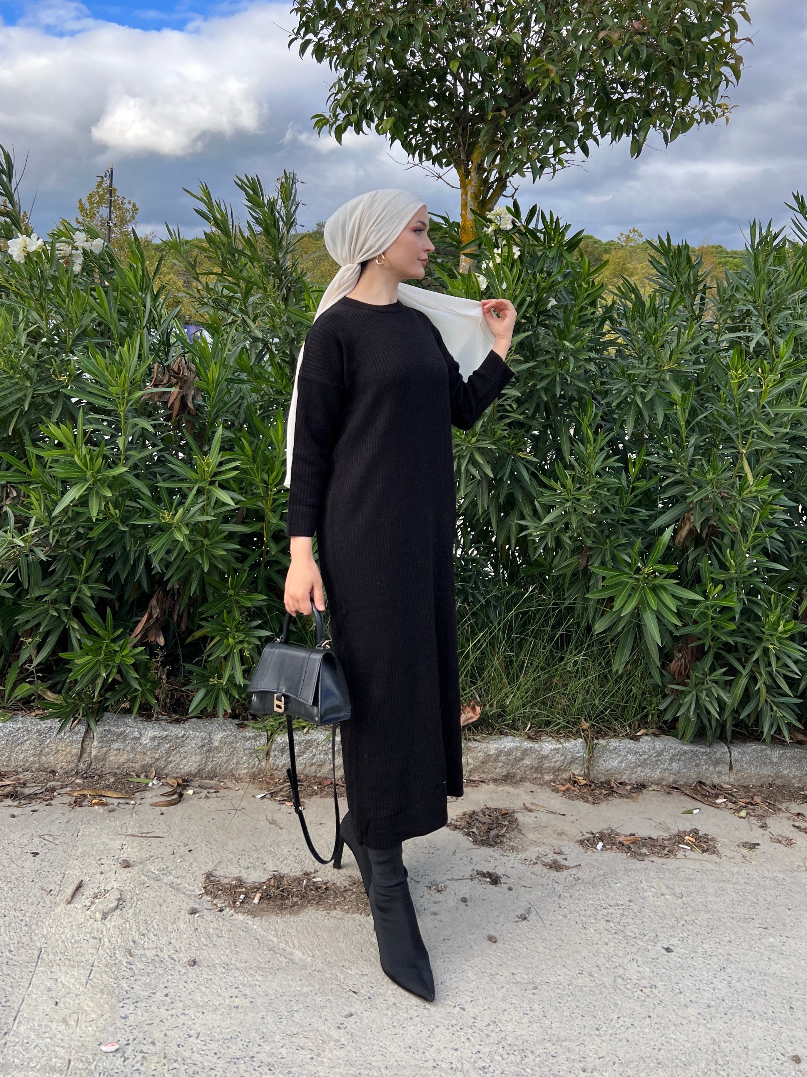 Amelia Knit Dress - Black