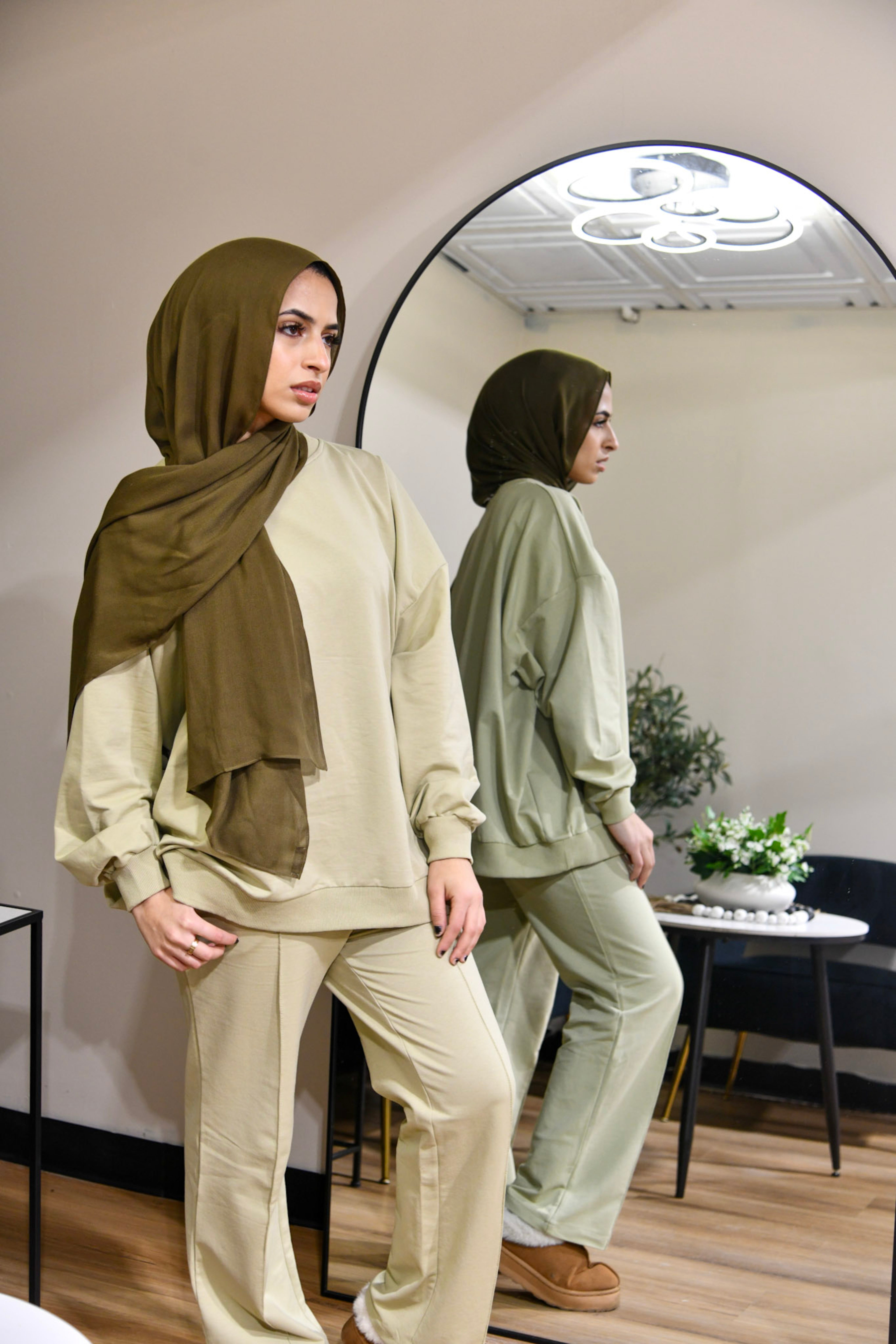 Essential 2 Piece Fleece Set - Sage