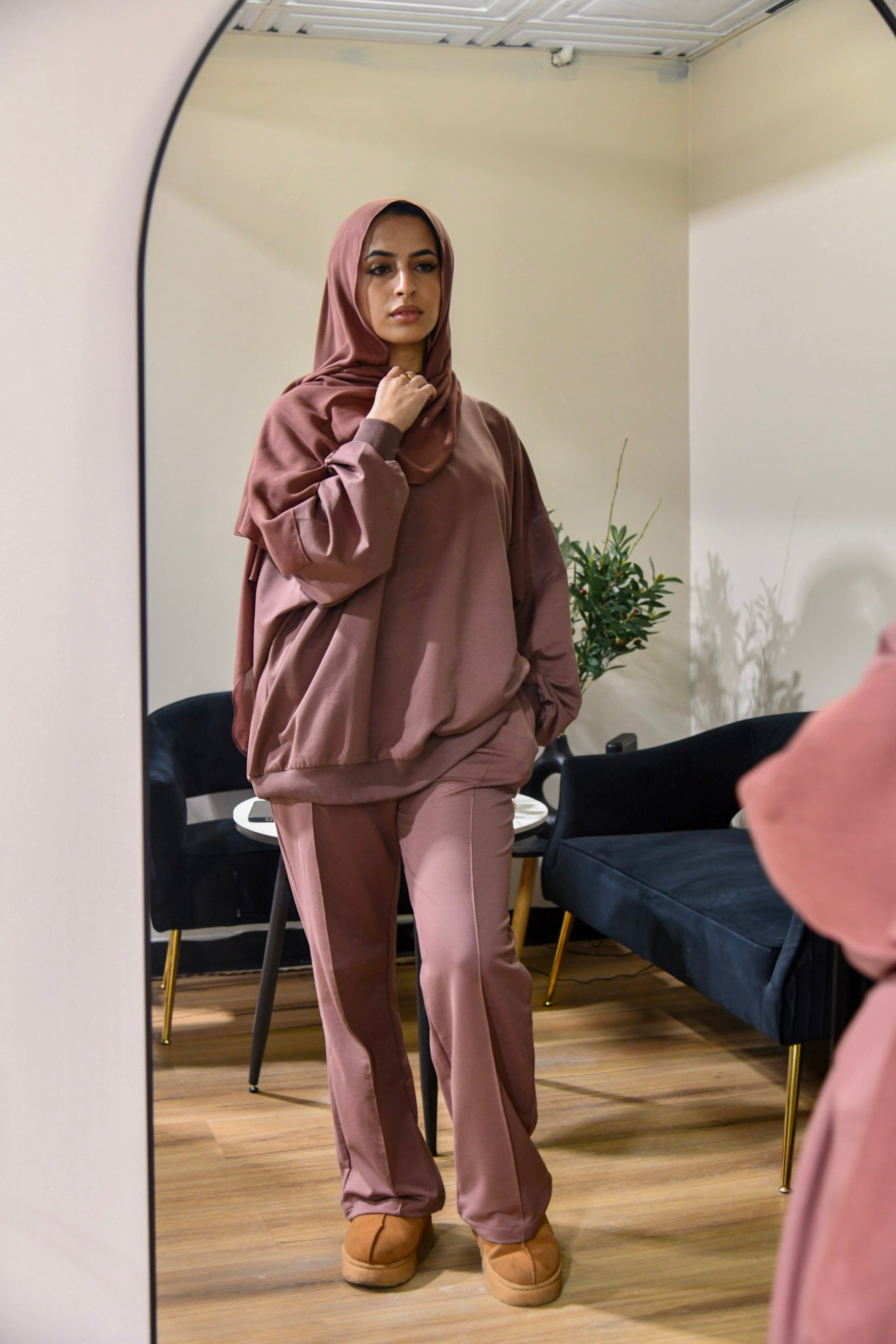 Essential 2 Piece Fleece Set - Rust