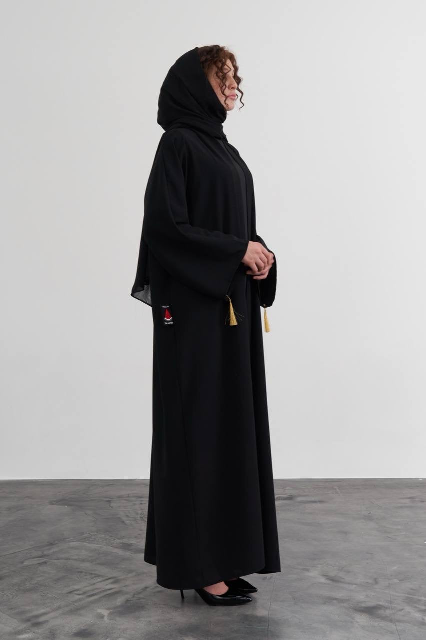 Palestine On The Map Abaya - Black