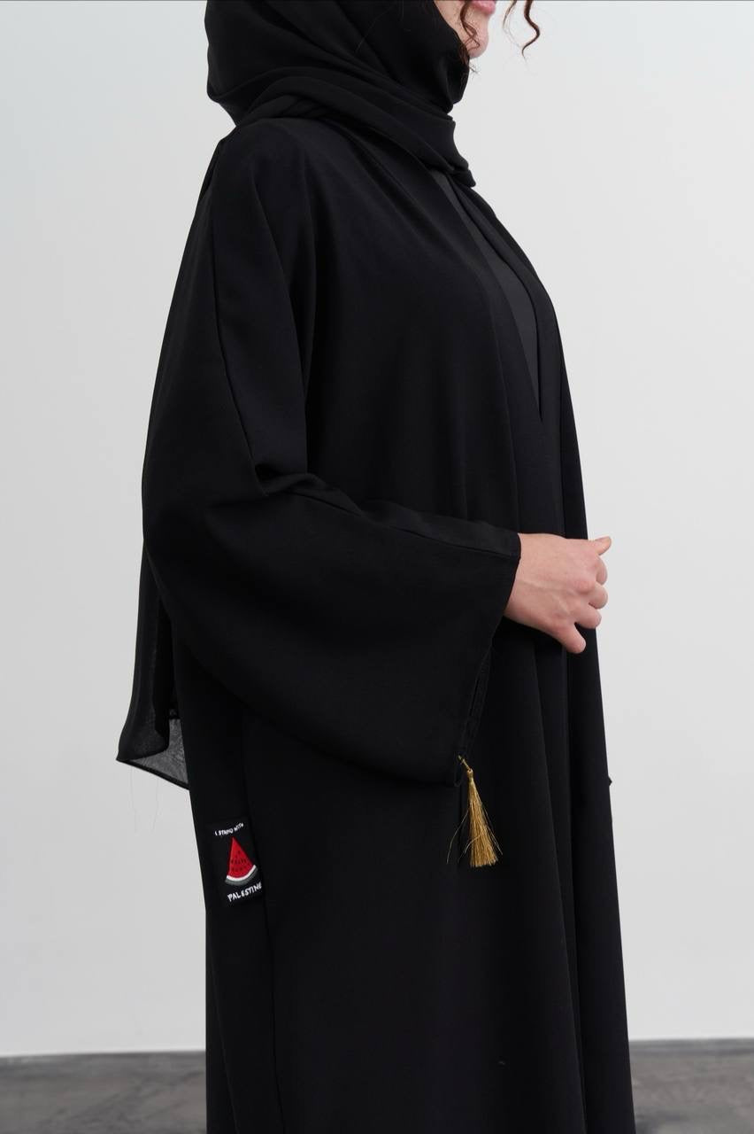 Palestine On The Map Abaya - Black