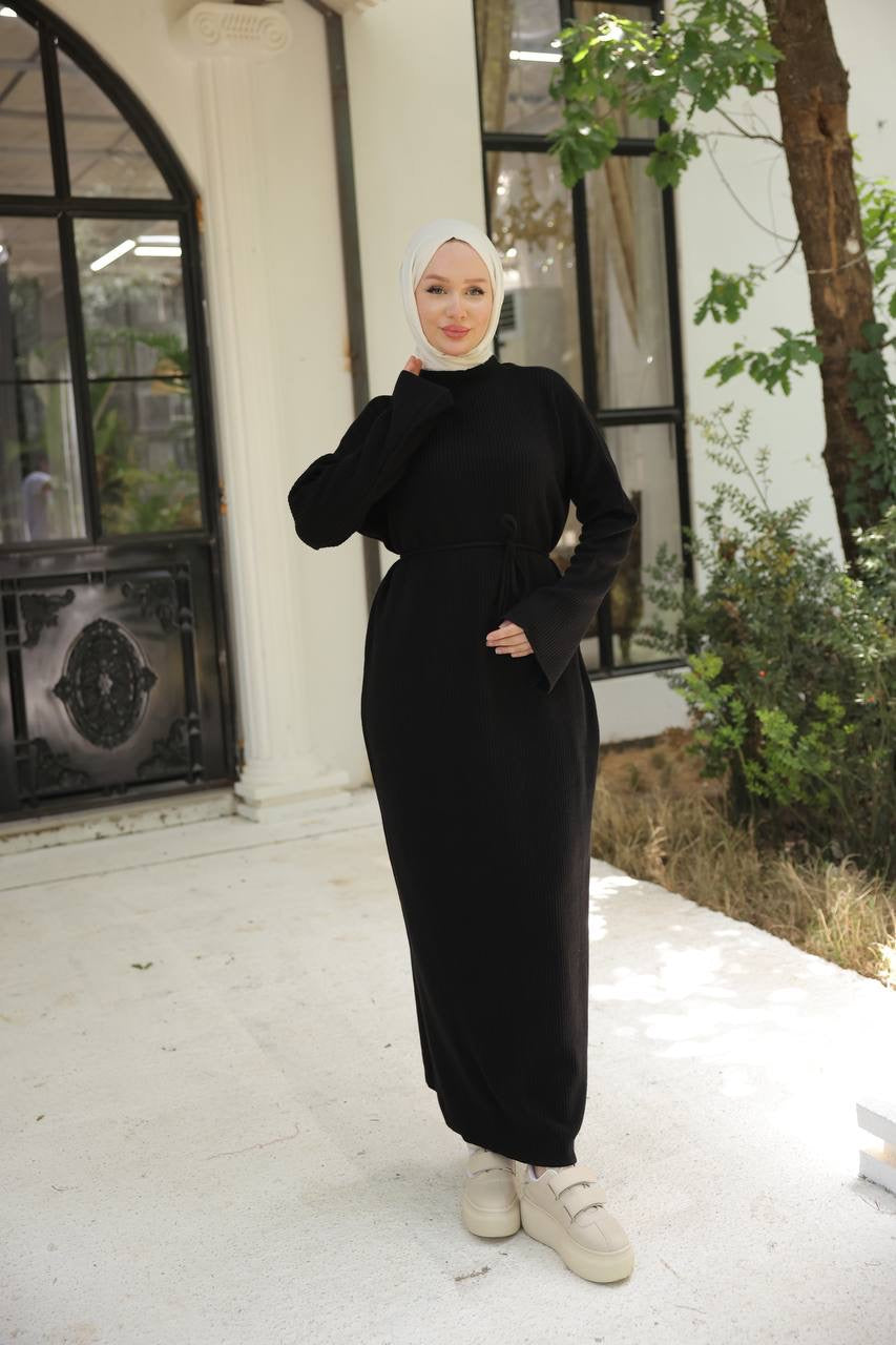 Essential Knit Maxi Dress - Black