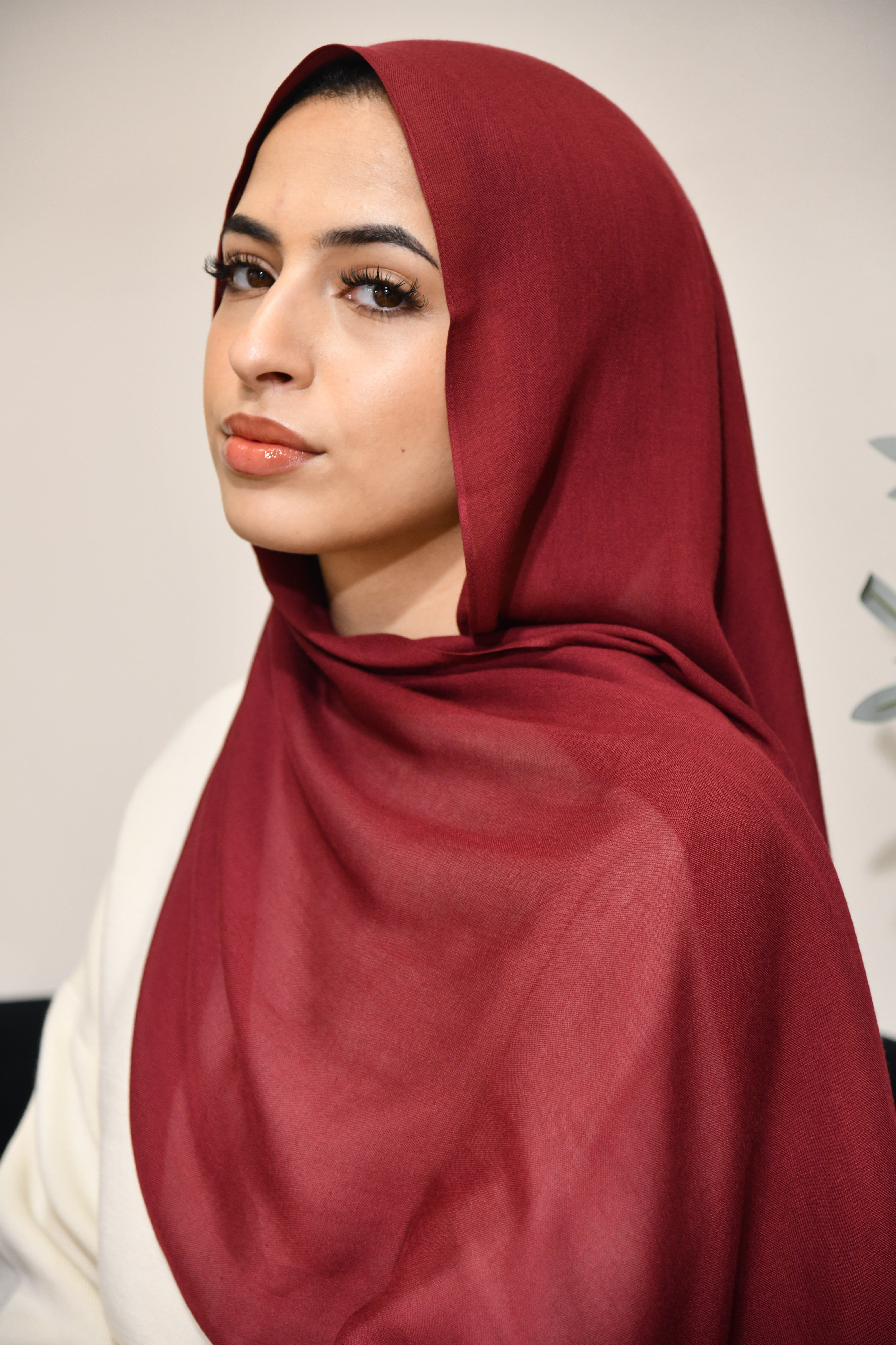 Premium Modal Hijab - Cabernet