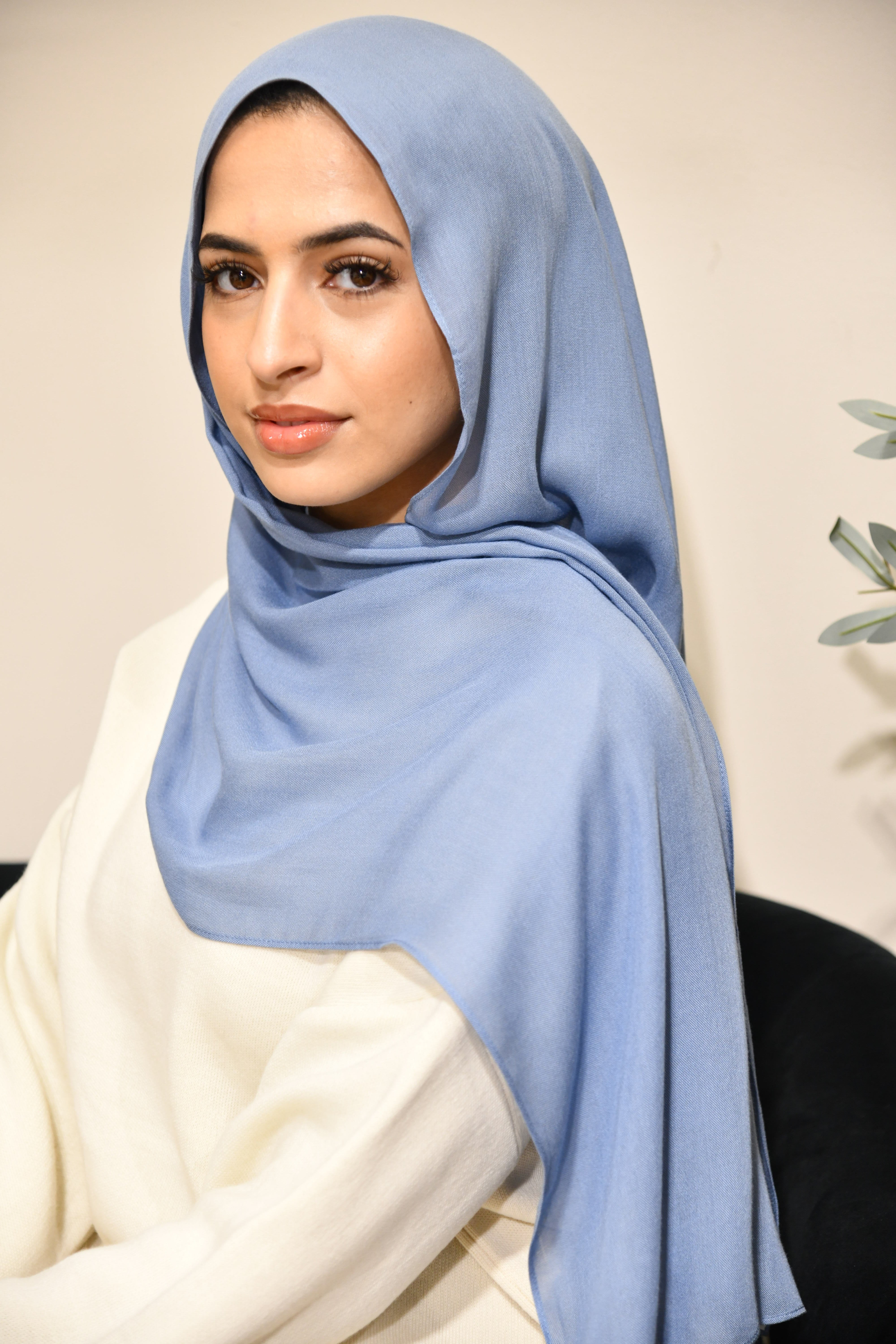 Premium Modal Hijab - Faded Denim