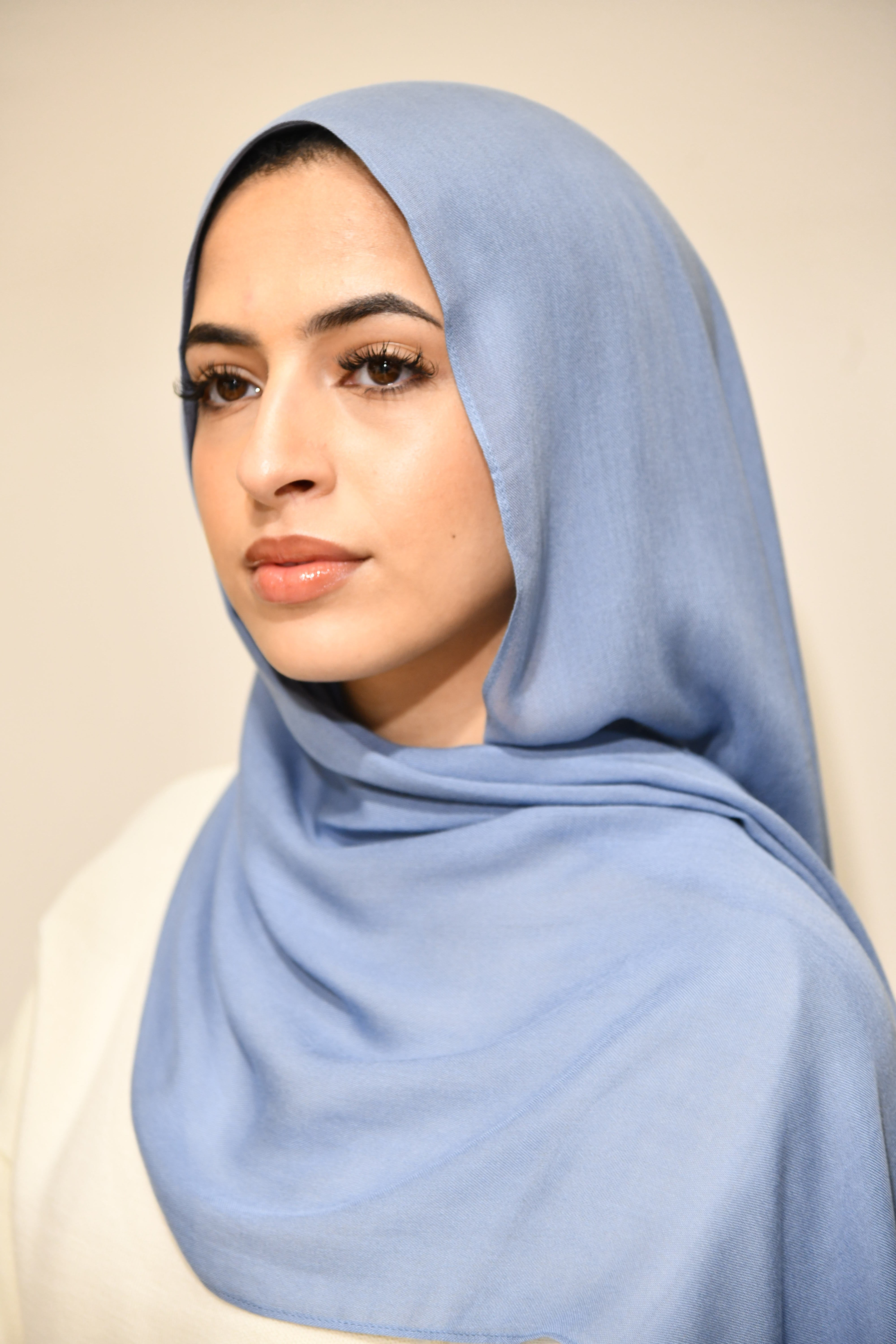 Premium Modal Hijab - Faded Denim