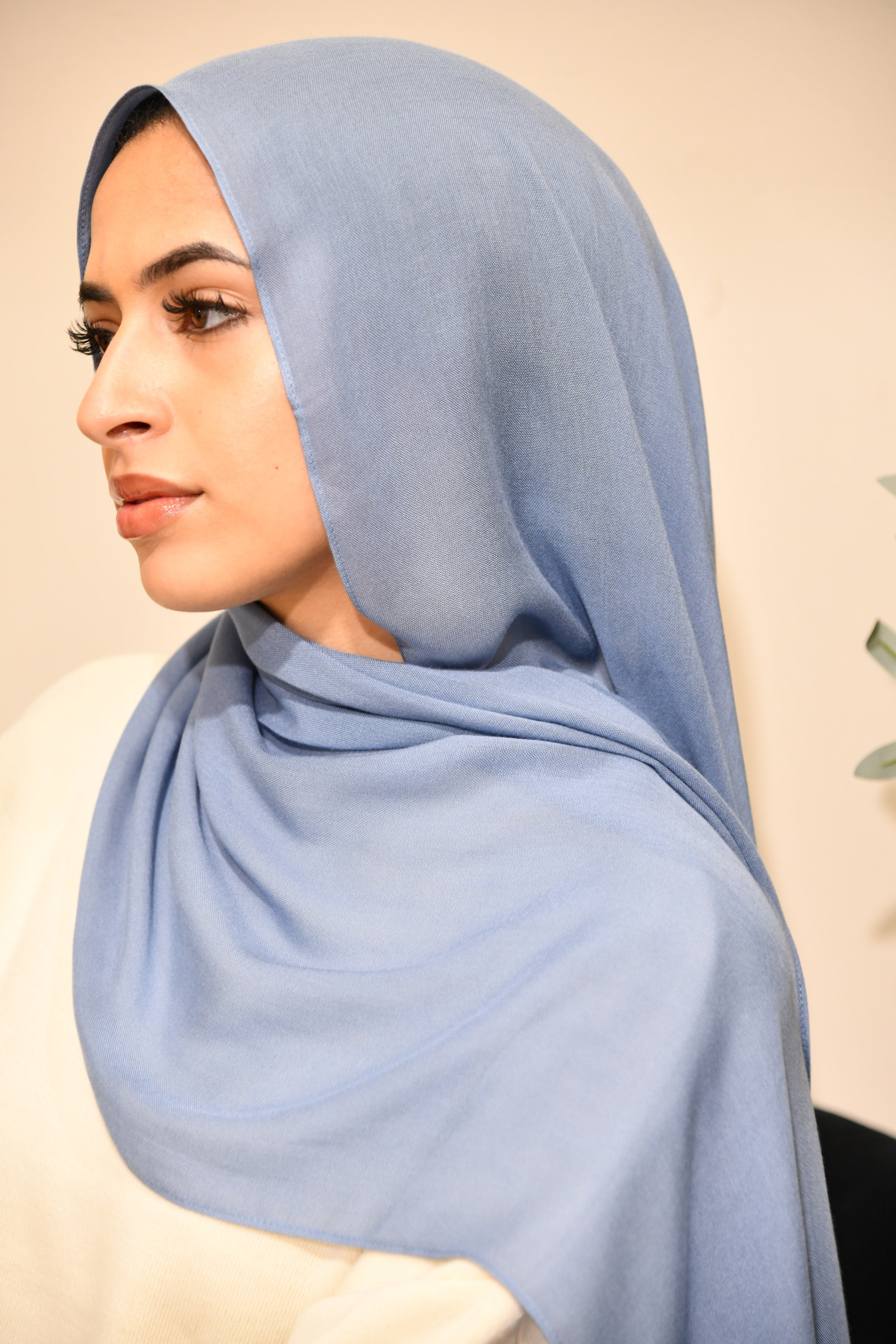 Premium Modal Hijab - Faded Denim