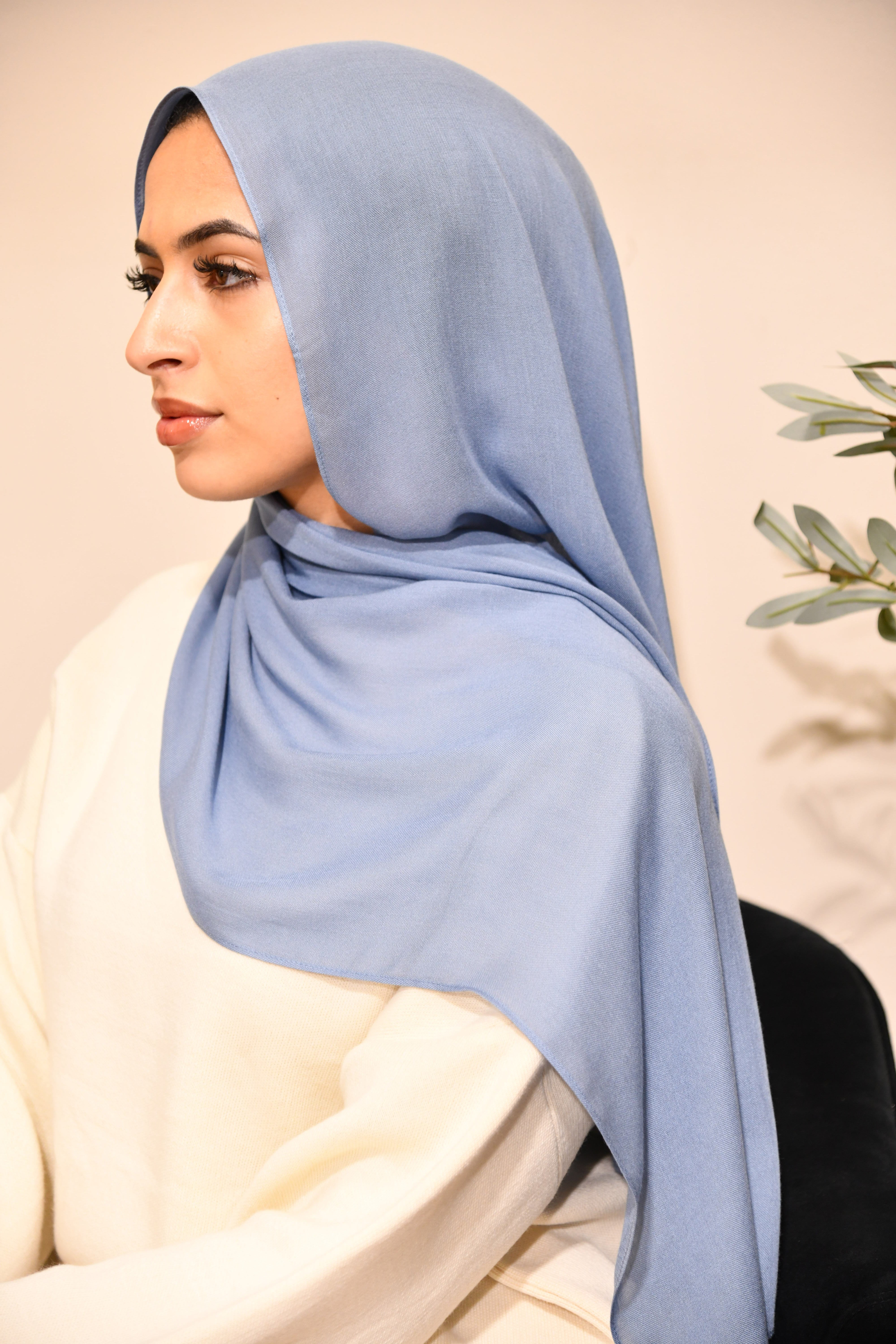 Premium Modal Hijab - Faded Denim