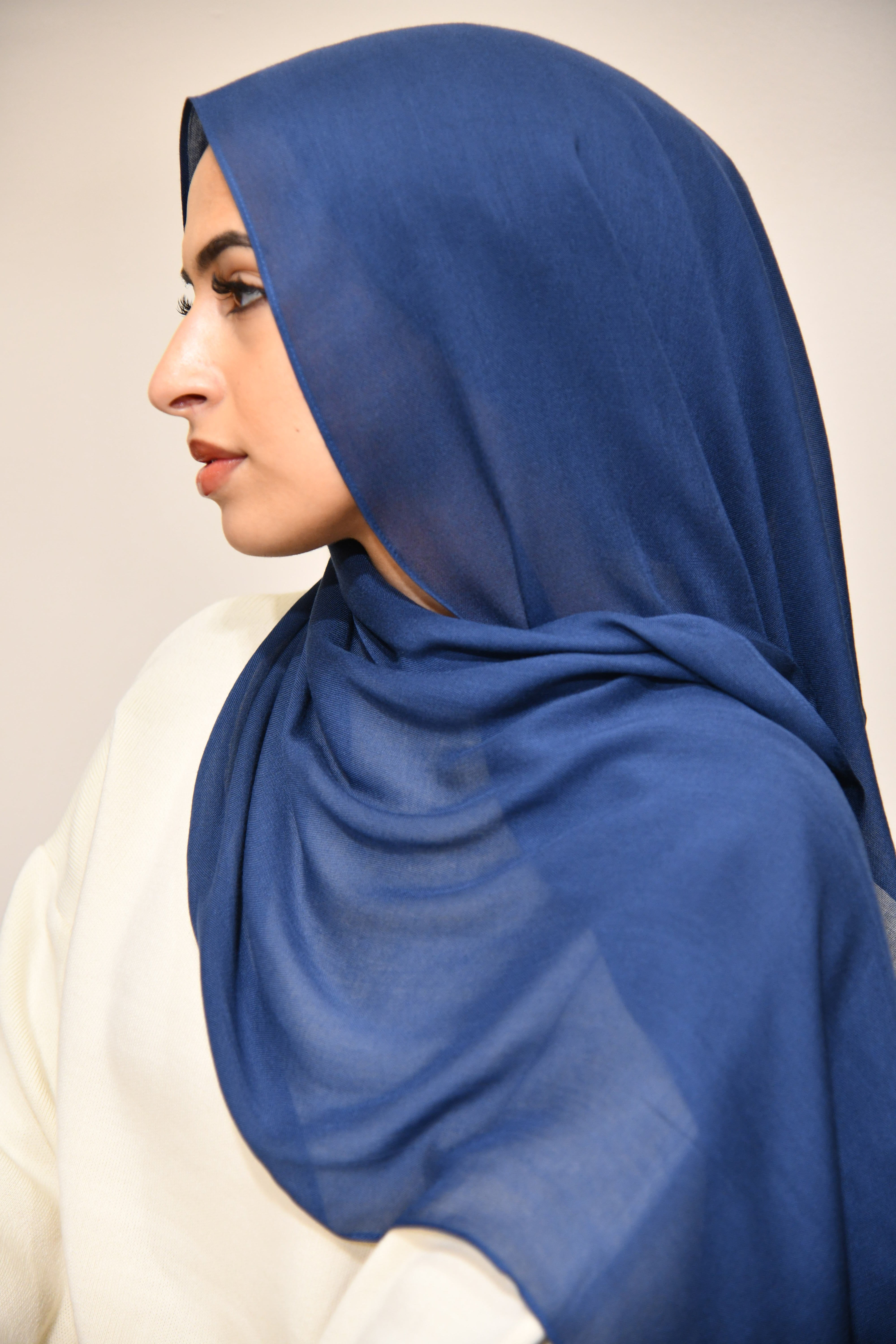 Premium Modal Hijab - Blue Opal