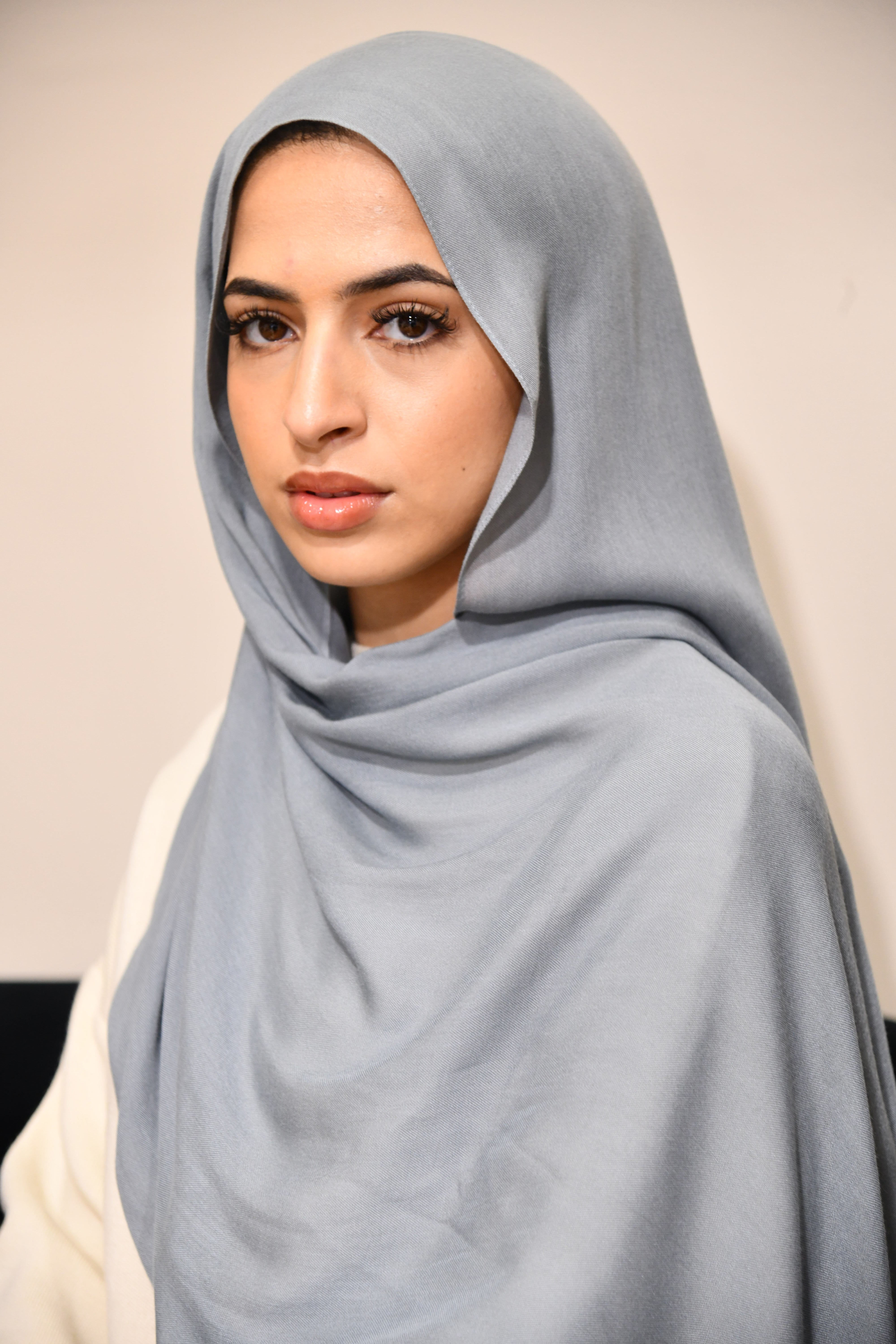 Premium Modal Hijab - Muted Gray