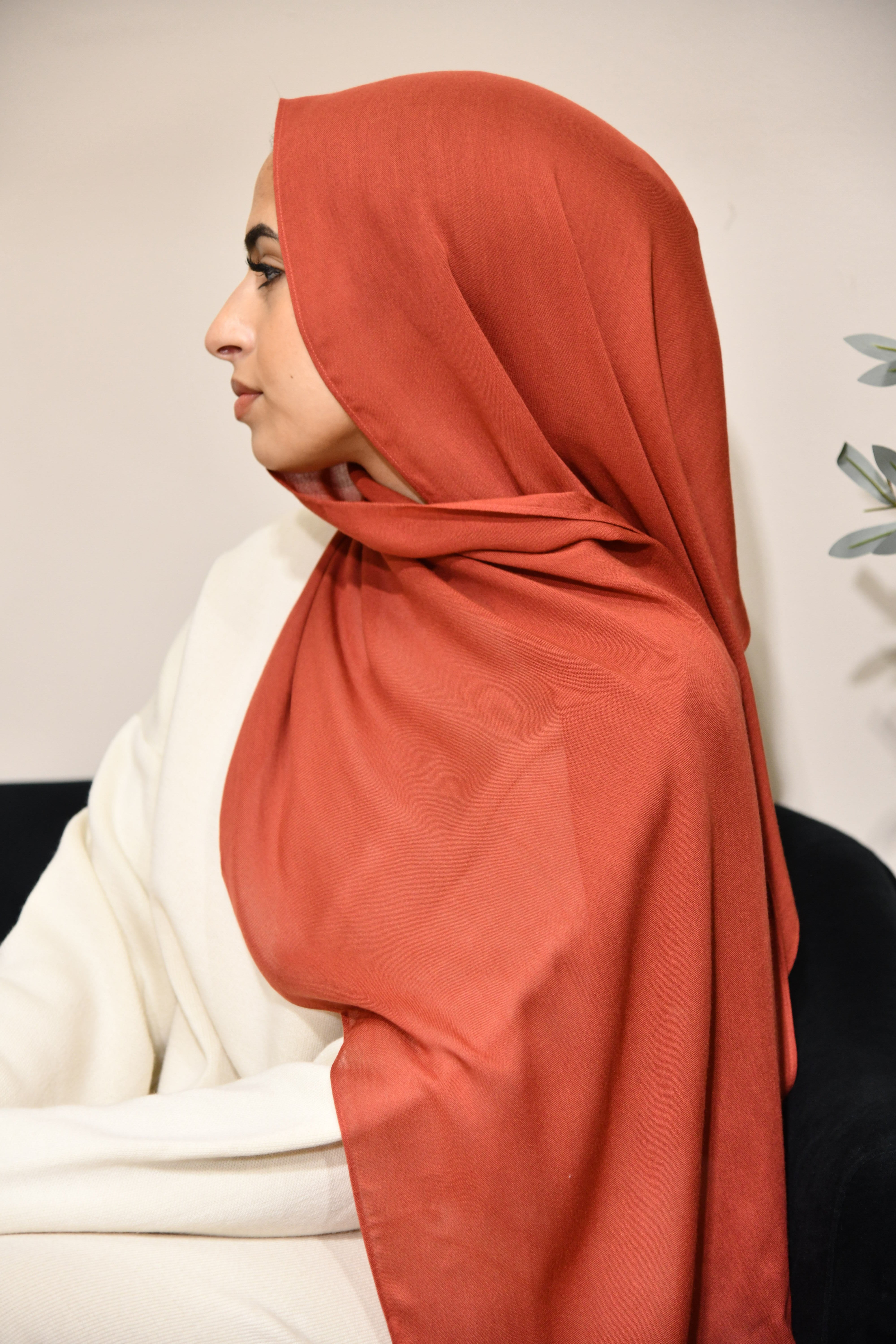 Premium Modal Hijab - Redwood