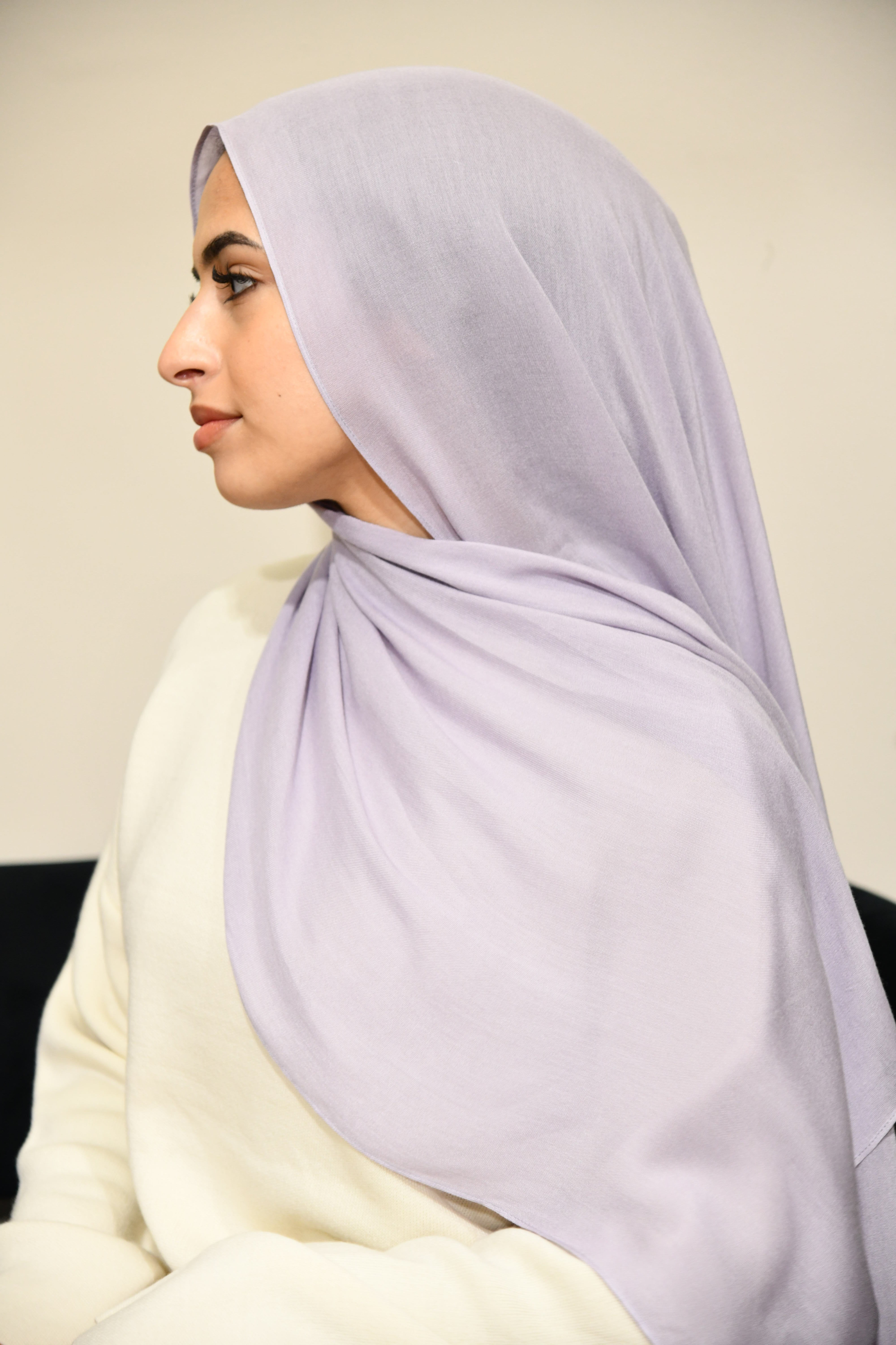 Premium Modal Hijab - Gull Gray