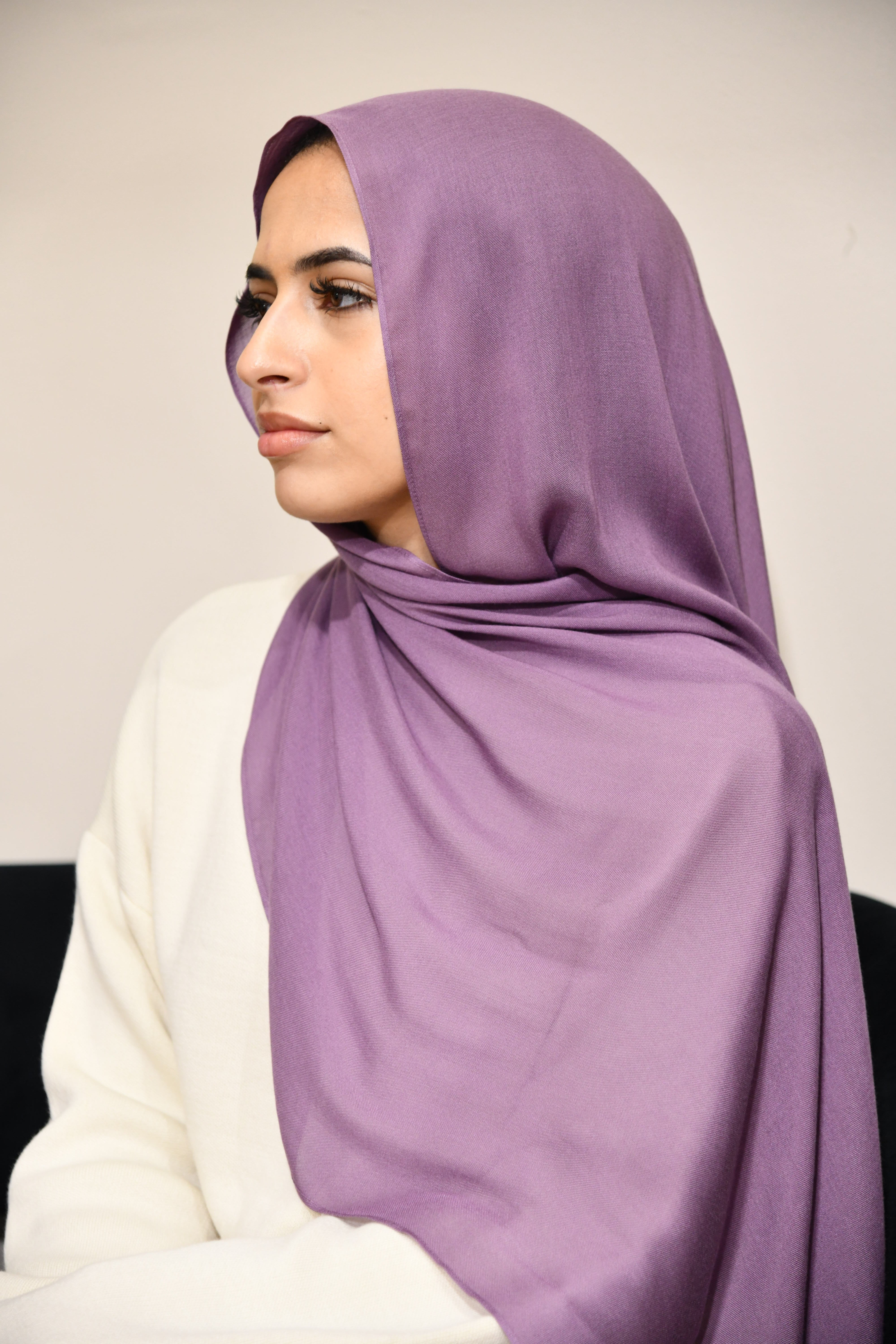 Premium Modal Hijab - Wineberry