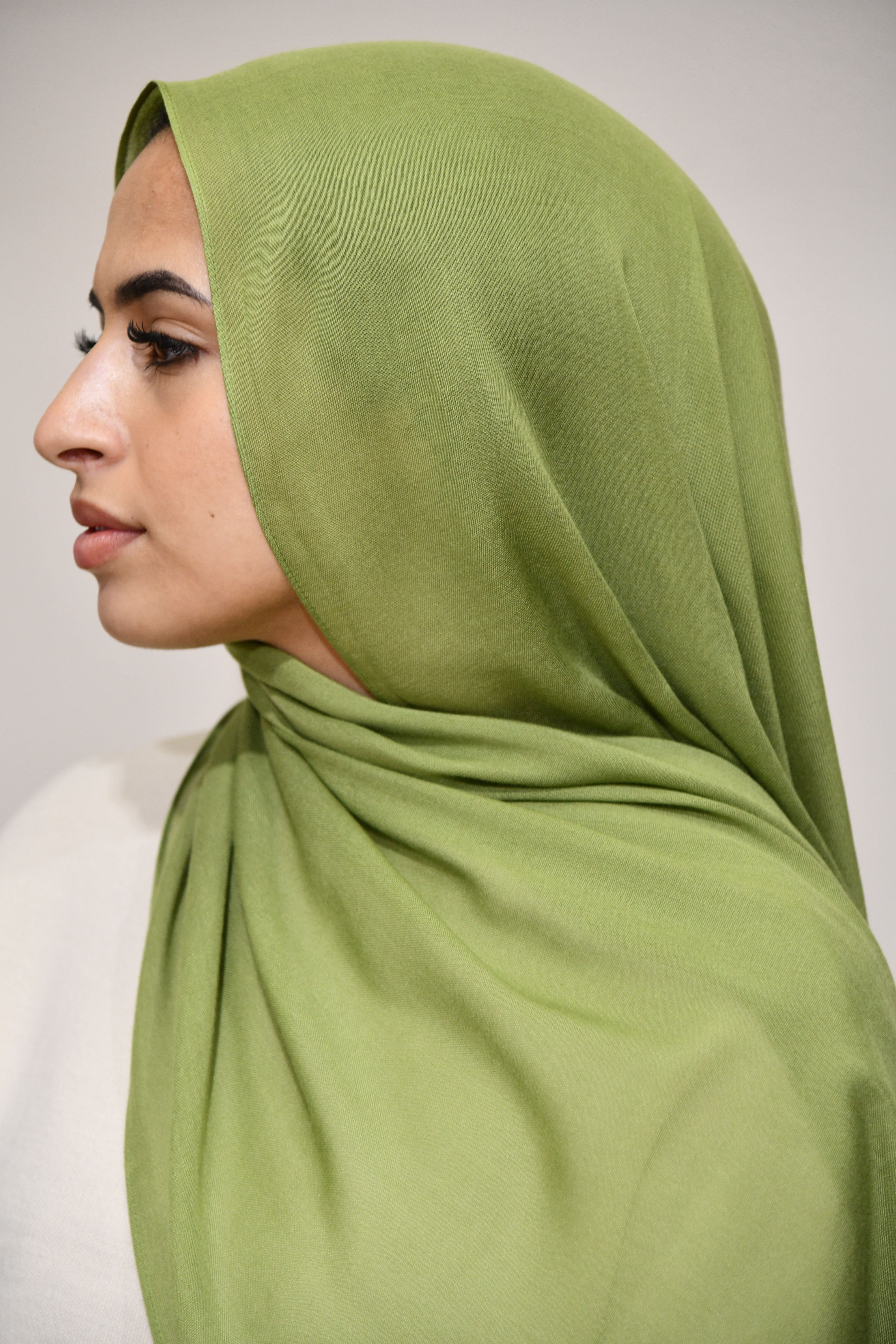 Premium Modal Hijab - Mosstone