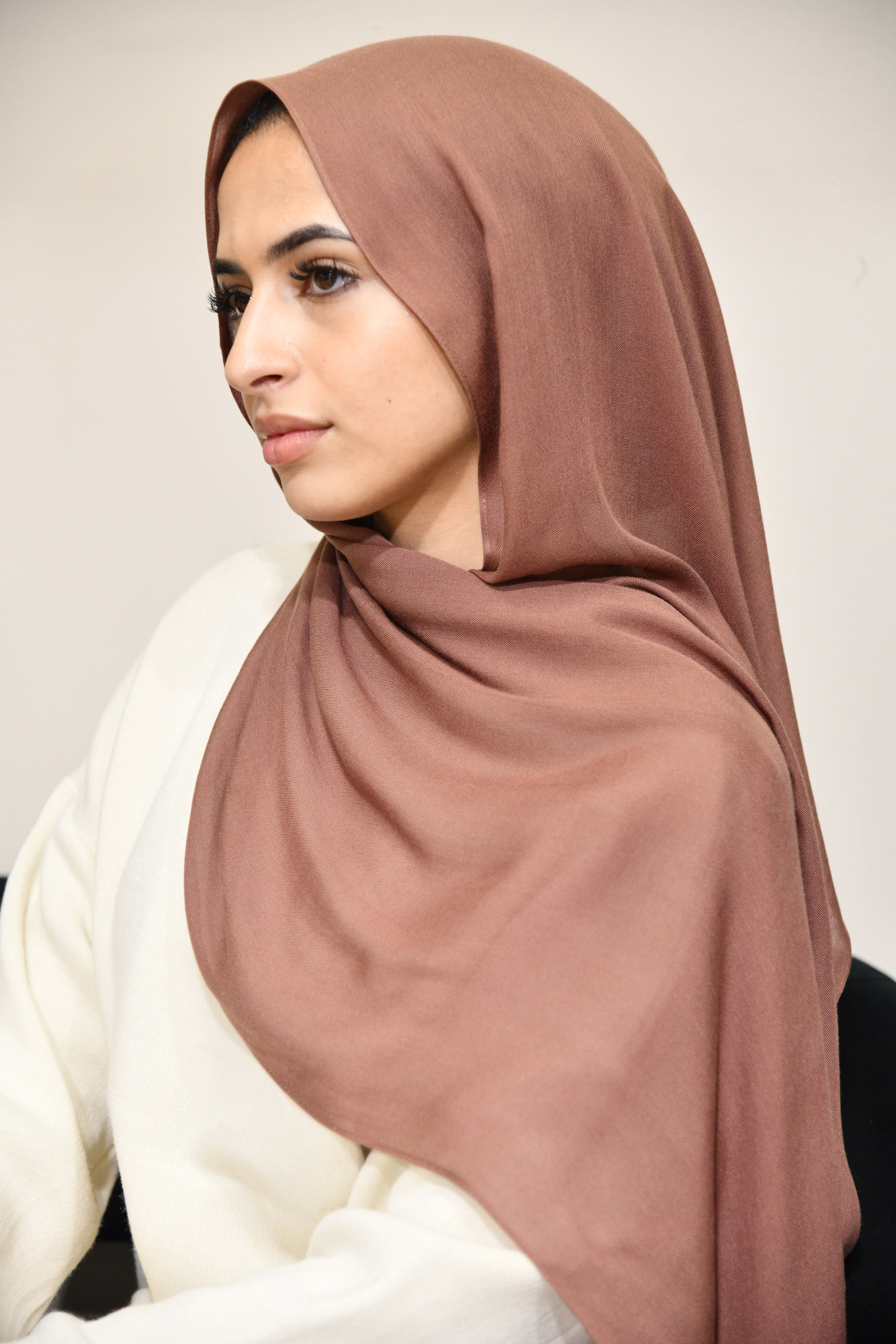 Premium Modal Hijab - Mink