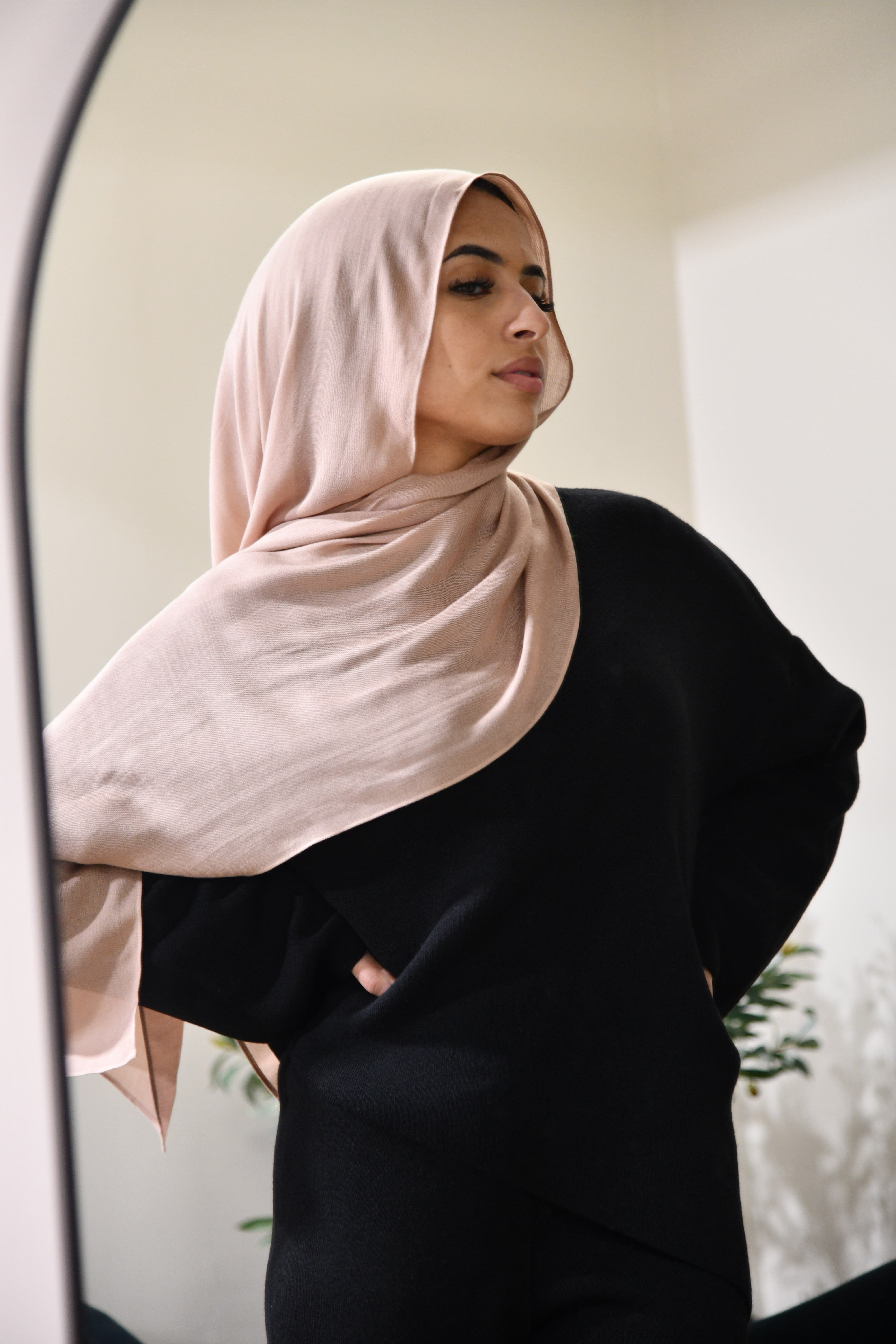 Premium Modal Hijab - Light Taupe