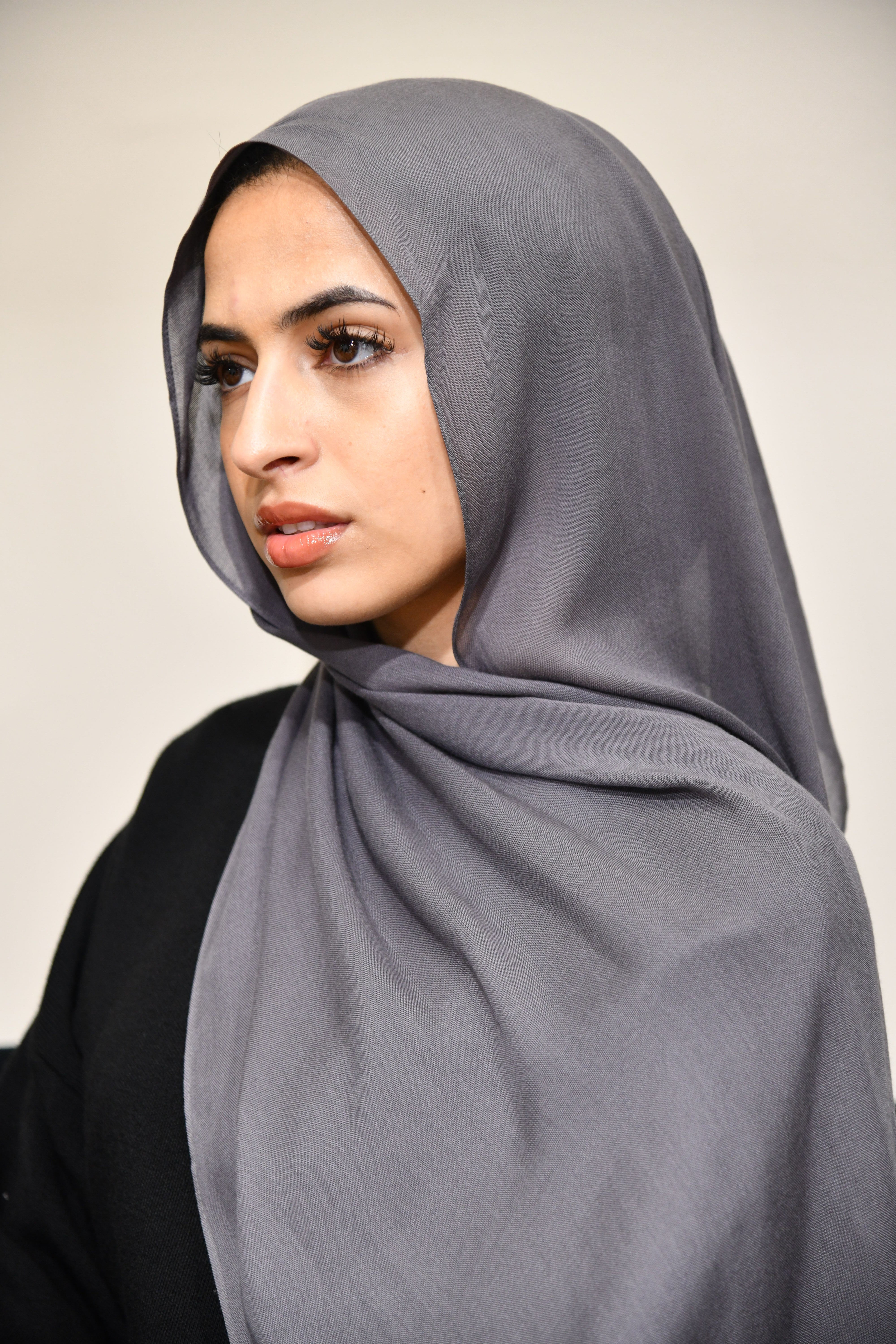 Premium Modal Hijab - Anthracite