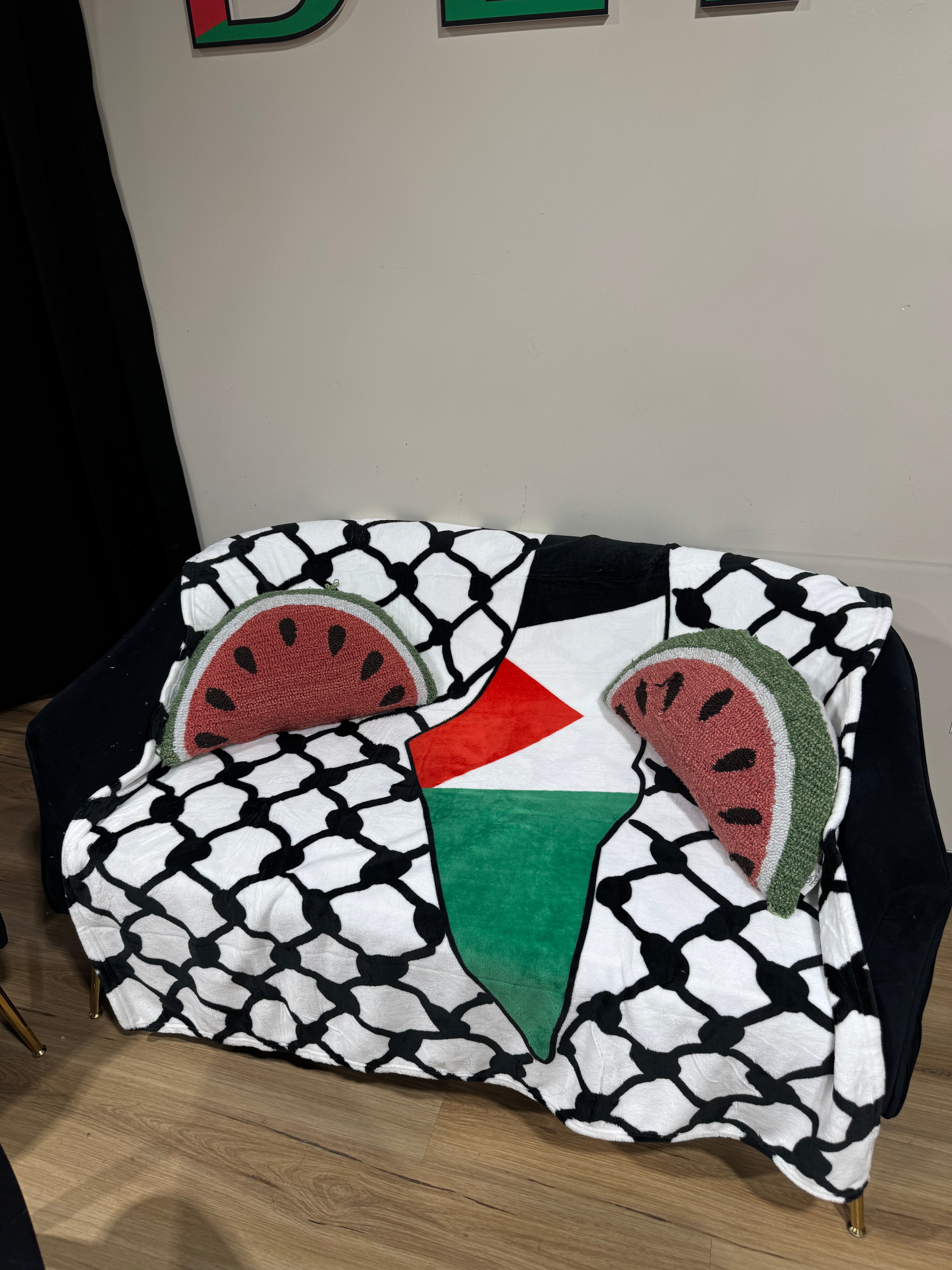 Palestine Queen Size Blanket - Flag