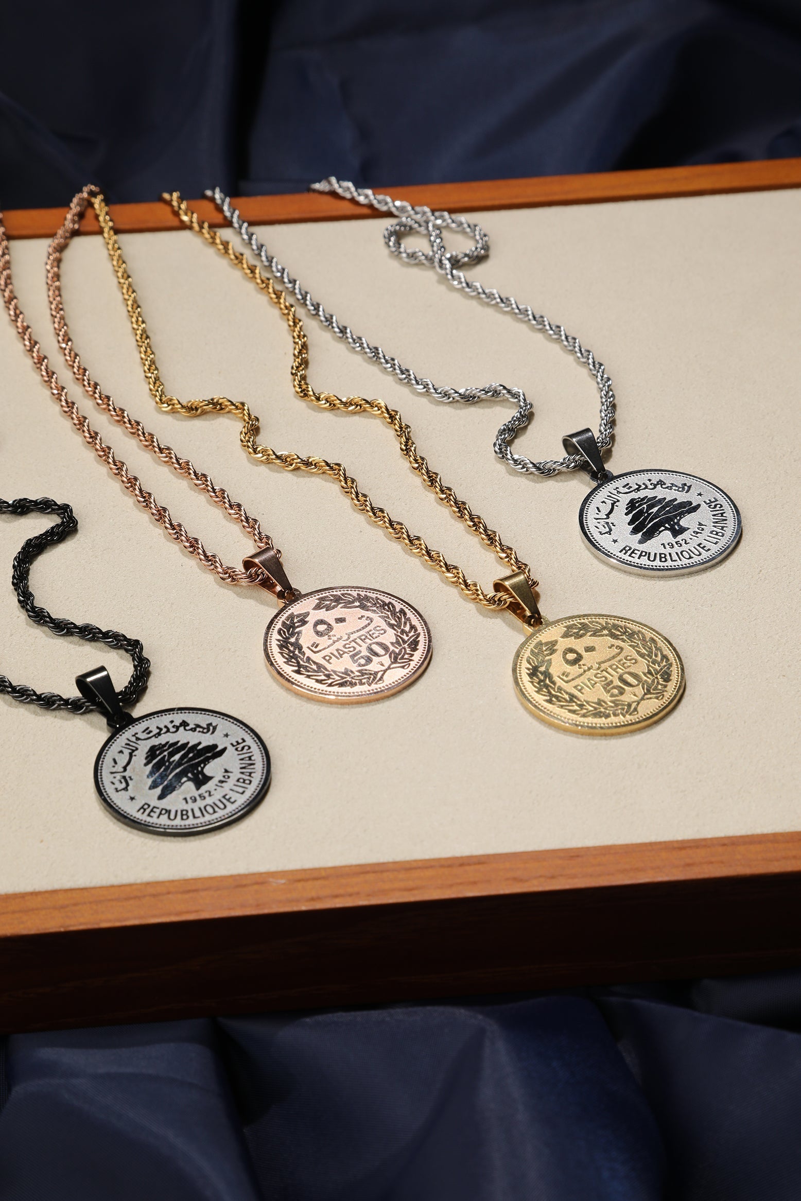 Lebanon Historical Coin Pendant Necklace