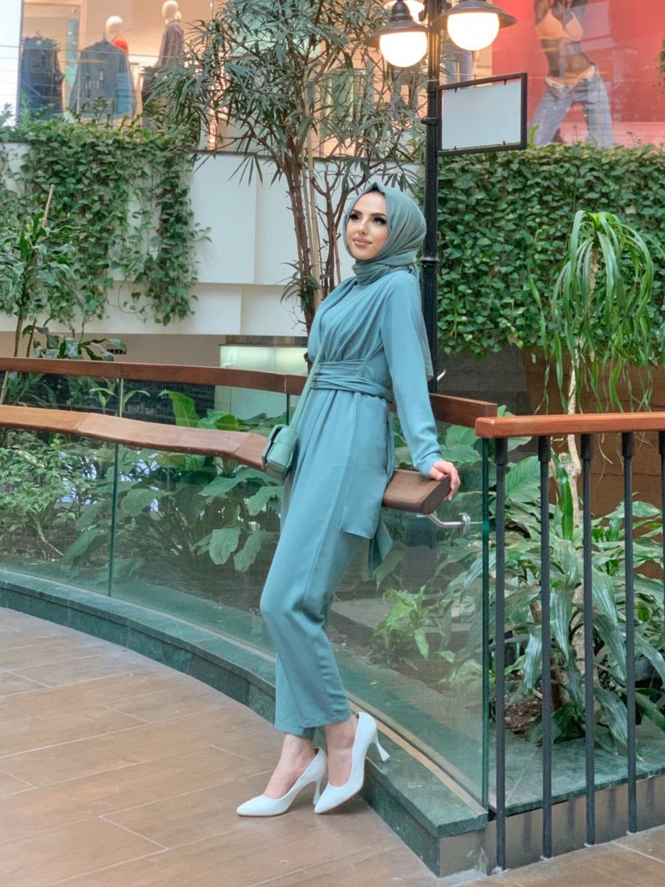 Roha Wrap Jumpsuit - Mint