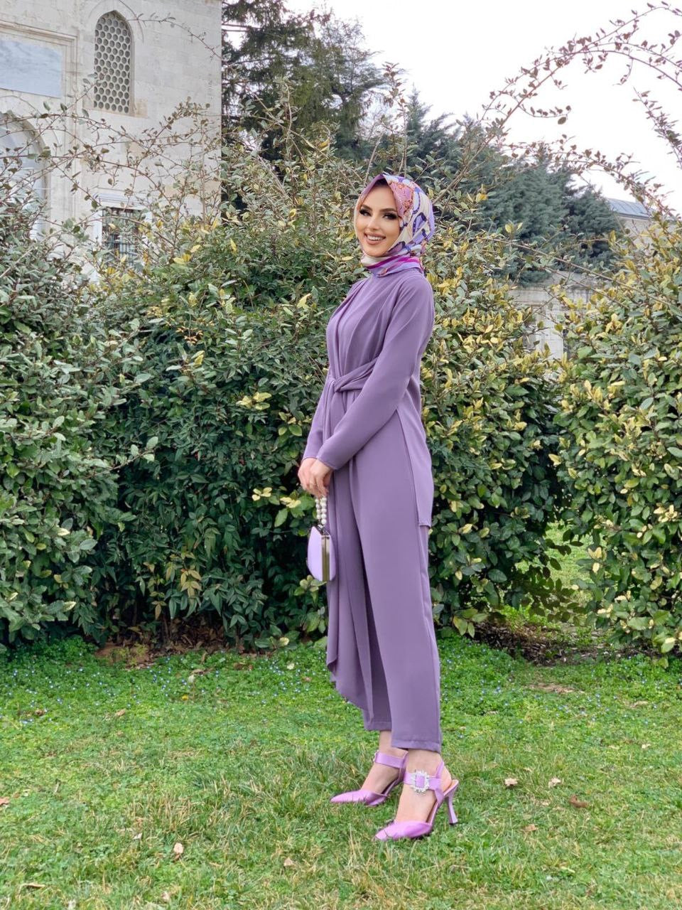 Roha Wrap Jumpsuit - Lilac