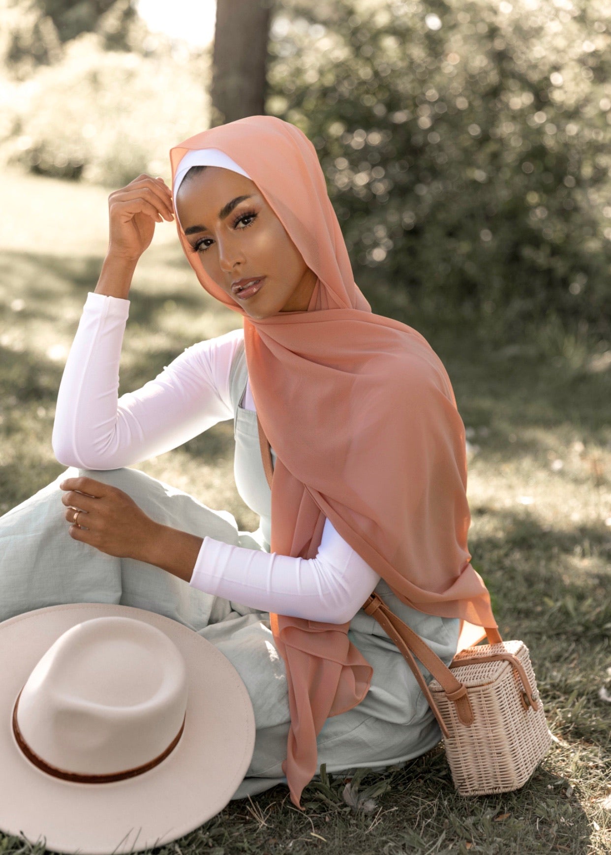 Premium Chiffon Hijab - Butter Scotch