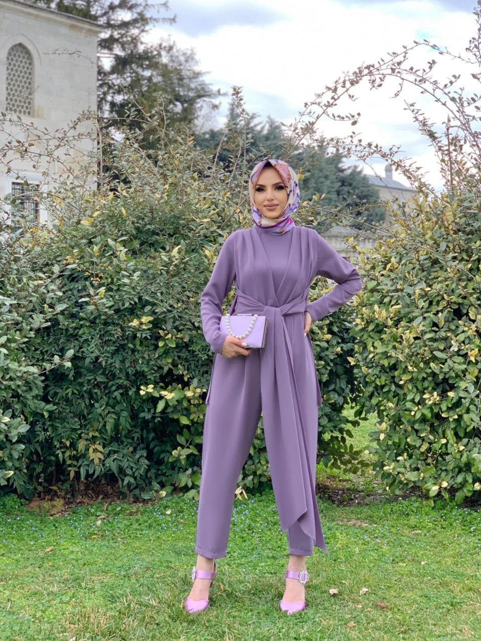 Roha Wrap Jumpsuit - Lilac