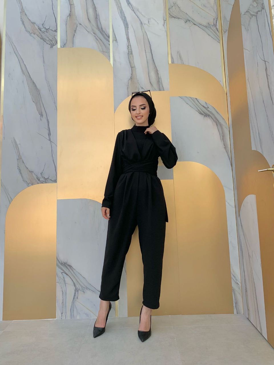 Roha Wrap Jumpsuit - Black