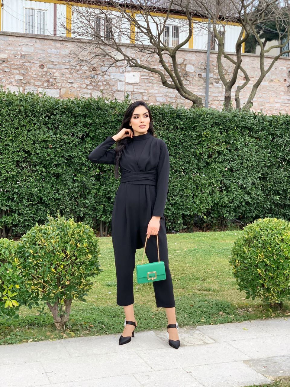 Roha Wrap Jumpsuit - Black